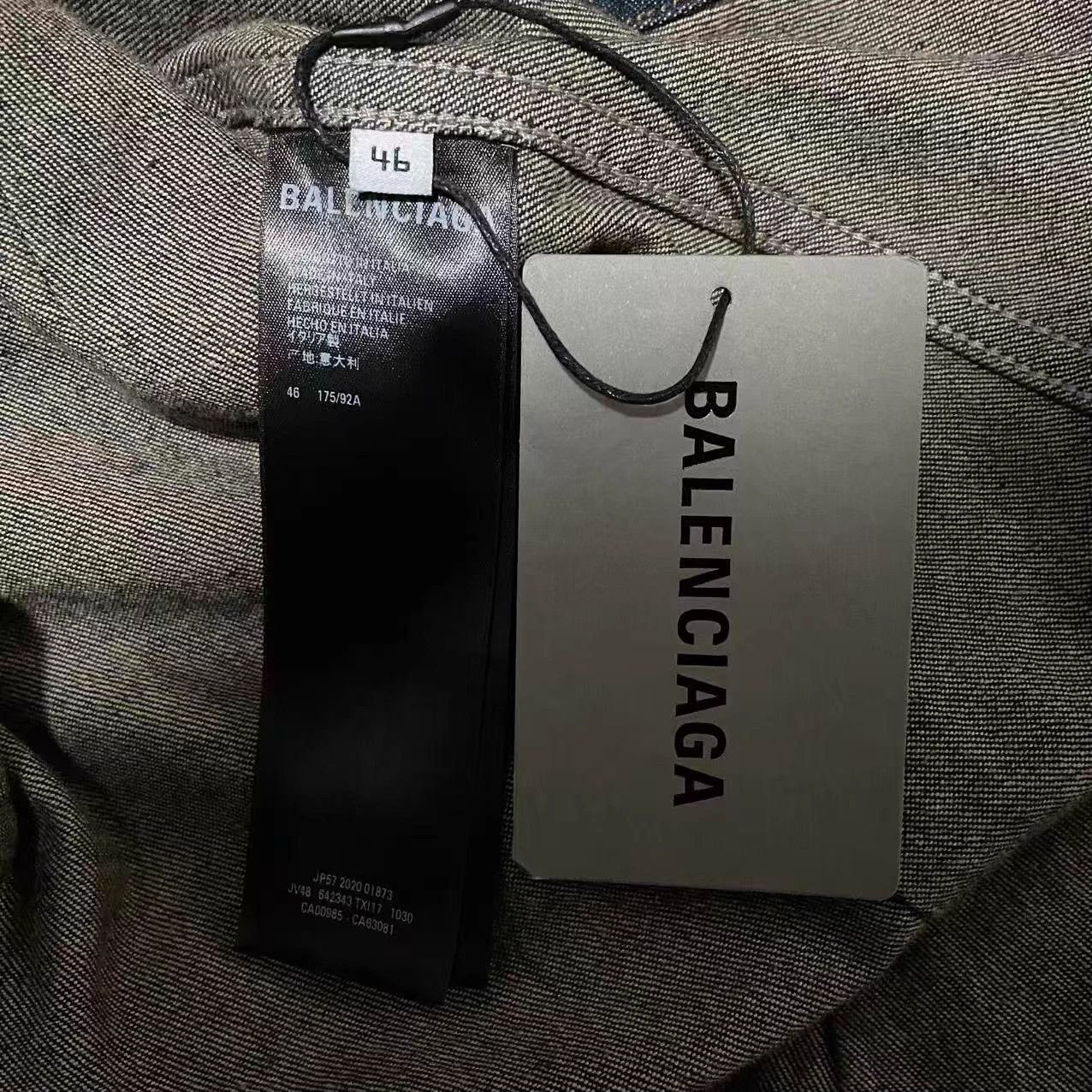 Balenciaga Balenciaga Denim Spliced Blazer 46 Size US S / EU 44-46 / 1 - 4 Thumbnail