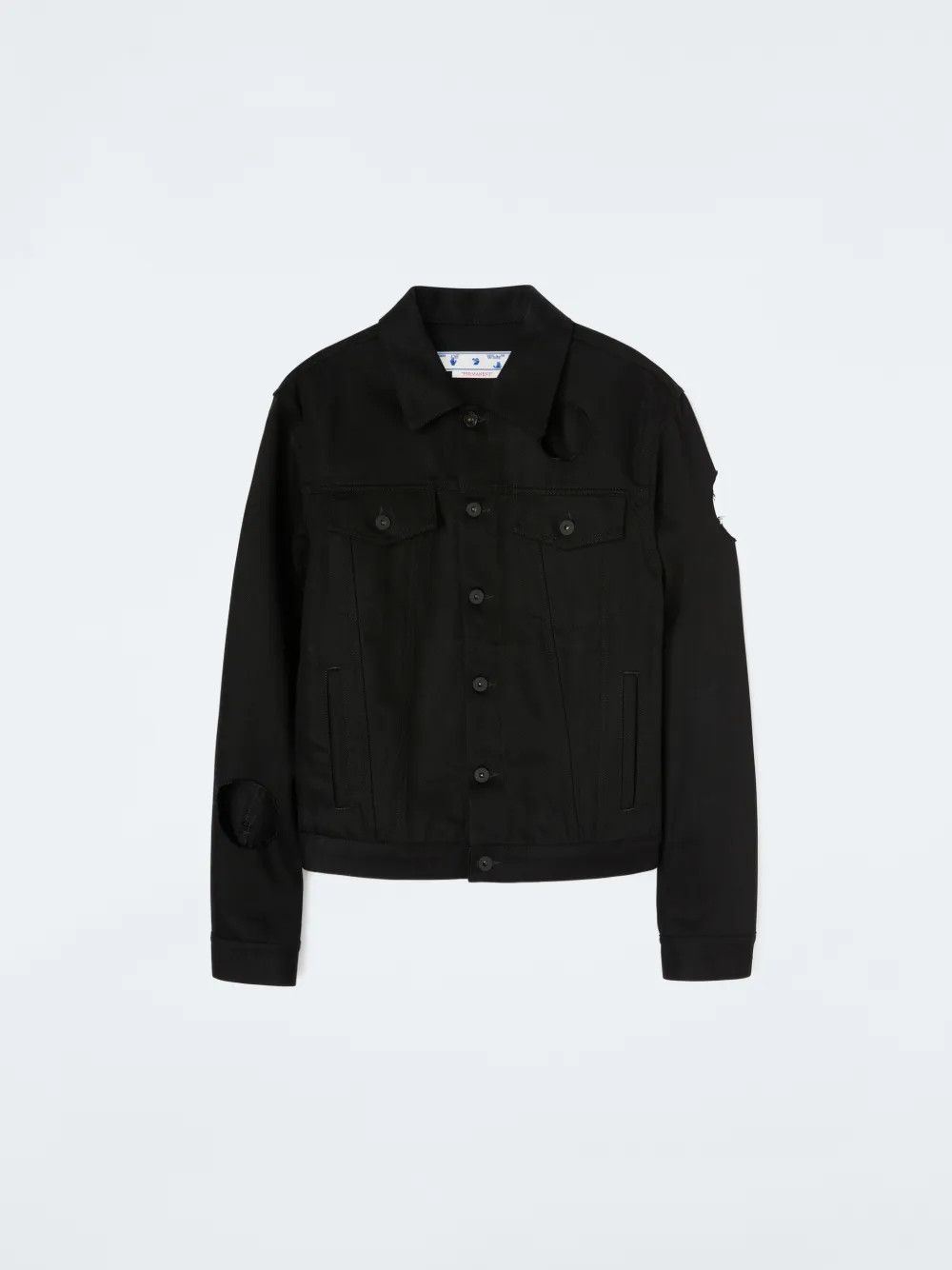 Off-White o1gr1nt0425 Meteor Slim Denim Jacket in Black Size US L / EU 52-54 / 3 - 1 Preview
