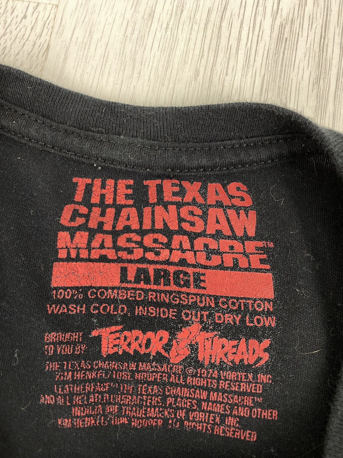 Expert Horror The Texas Chainsaw Massacre Y2K Horror Movie T Shirt Tee Size US L / EU 52-54 / 3 - 5 Thumbnail