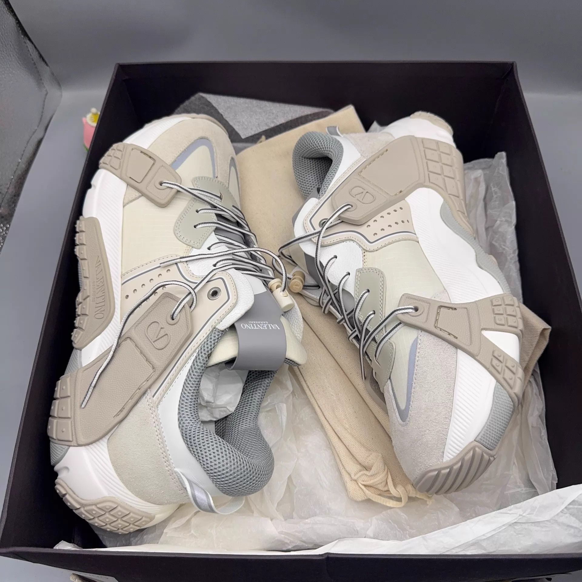Valentino Valentino VLTN Gray Shoes Size 42.5 Size US 9.5 / EU 42-43 - 6 Thumbnail