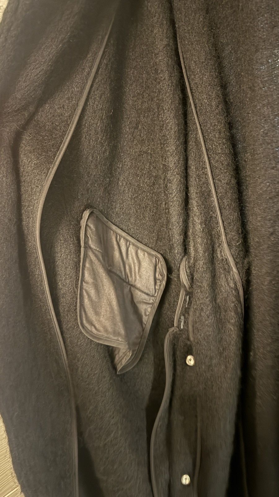 Christian Dada Christian Dada Wool + mohair biker long coat Size US S / EU 44-46 / 1 - 11 Thumbnail