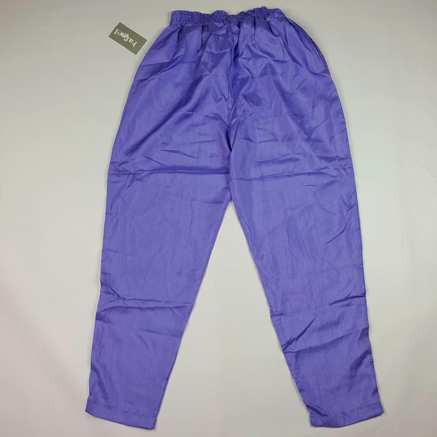 Vintage VINTAGE Rafael Purple Stretch Tapered Women's M Windbreaker Track Pants Size 32" / US 10 / IT 46 - 4 Thumbnail