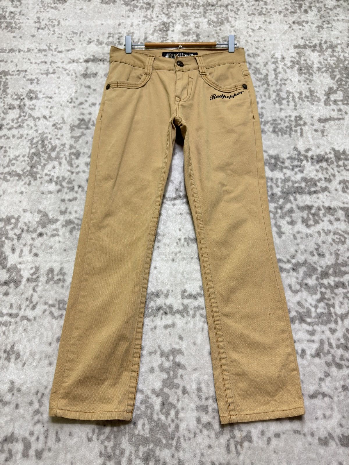 Ed Hardy Ed Hardy x Red Pepper Y2K Embroidered Tiger Jeans Worn Dirty Size US 30 / EU 46 - 2 Thumbnail