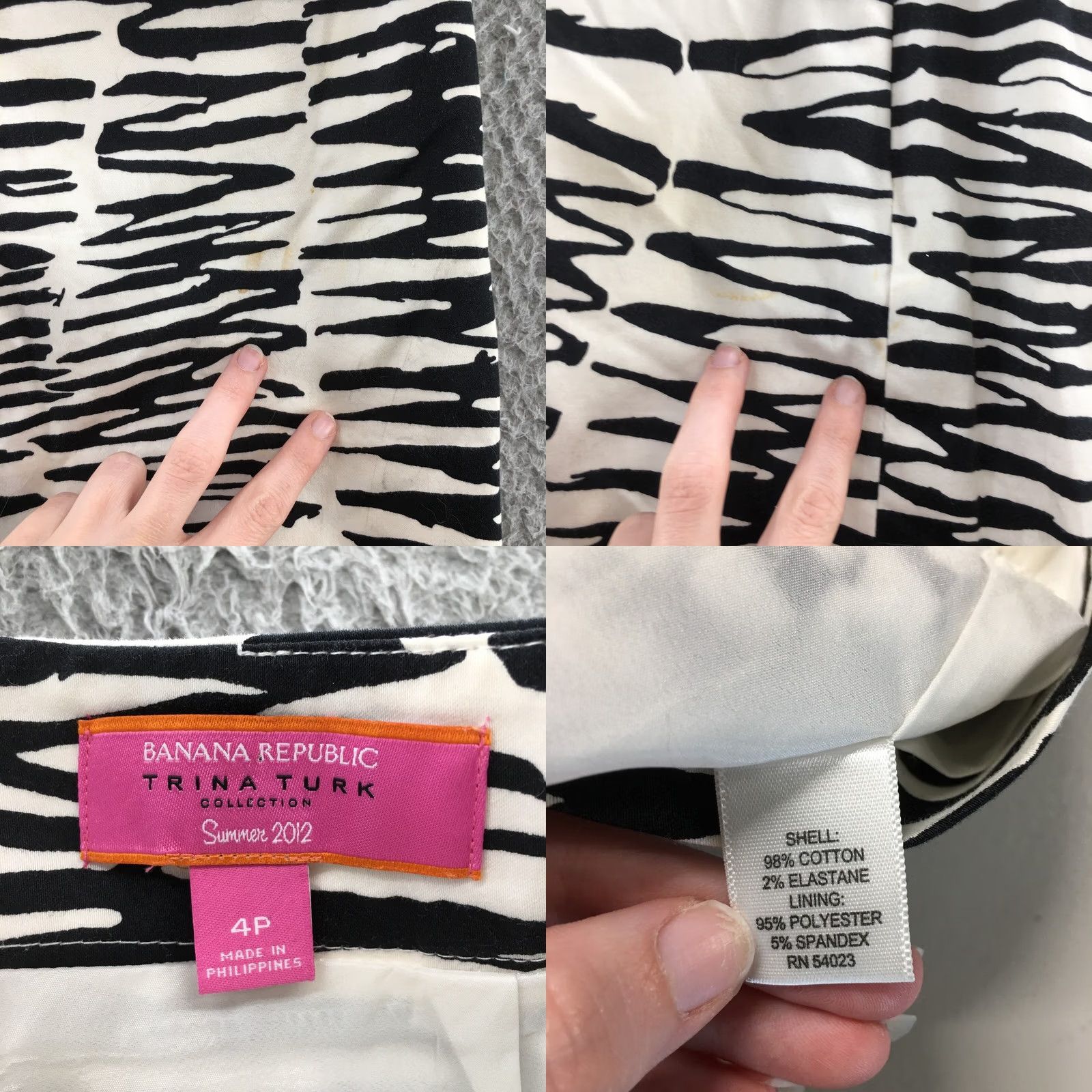 Banana Republic Banana Republic Trina Turk Straight & Pencil Skirt Womens 4P Multicolor Casual Size 27" / US 4 / IT 40 - 10 Thumbnail