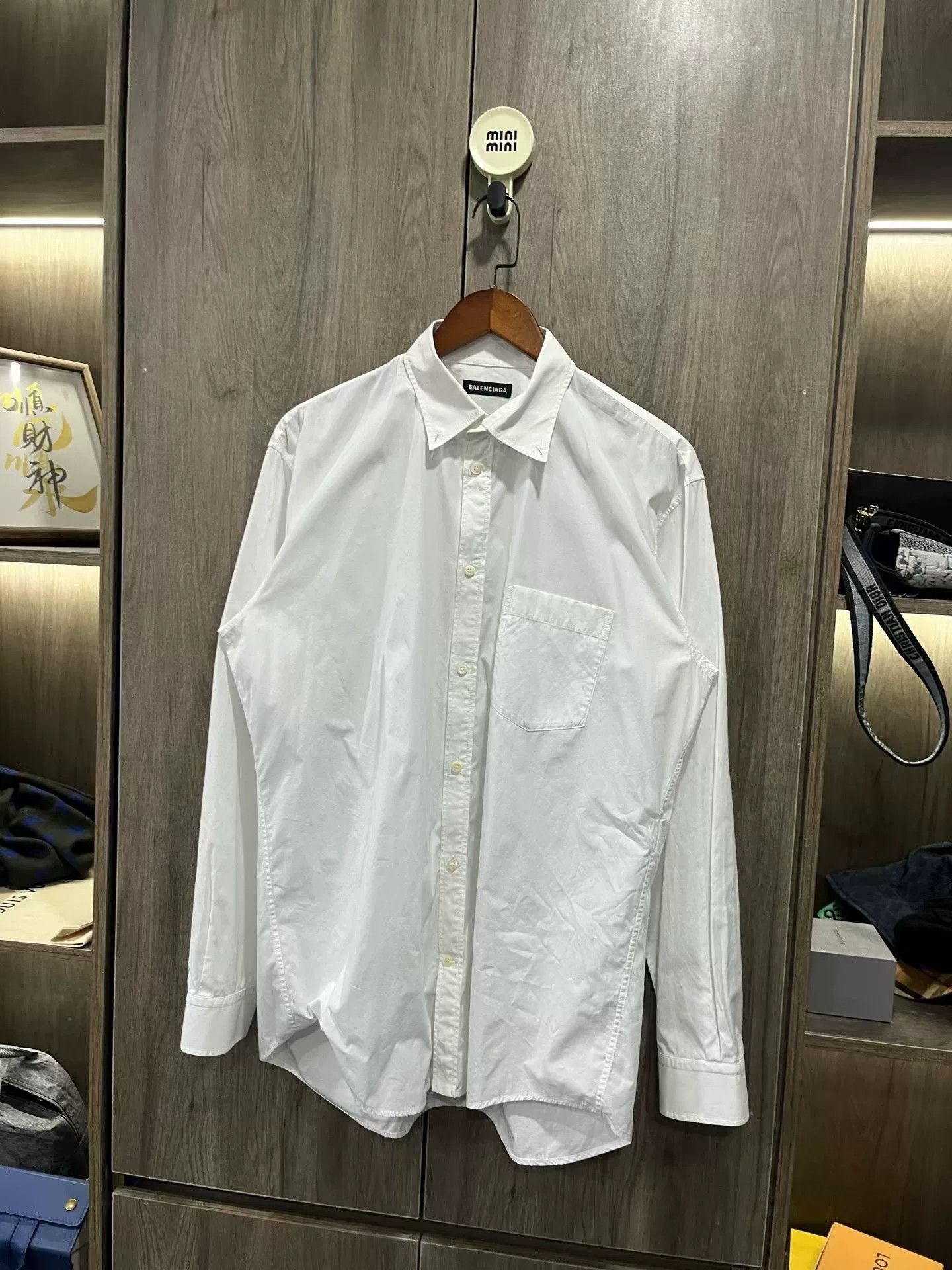 Balenciaga balenciaga white blue letter shirt Size US M / EU 48-50 / 2 - 3 Thumbnail