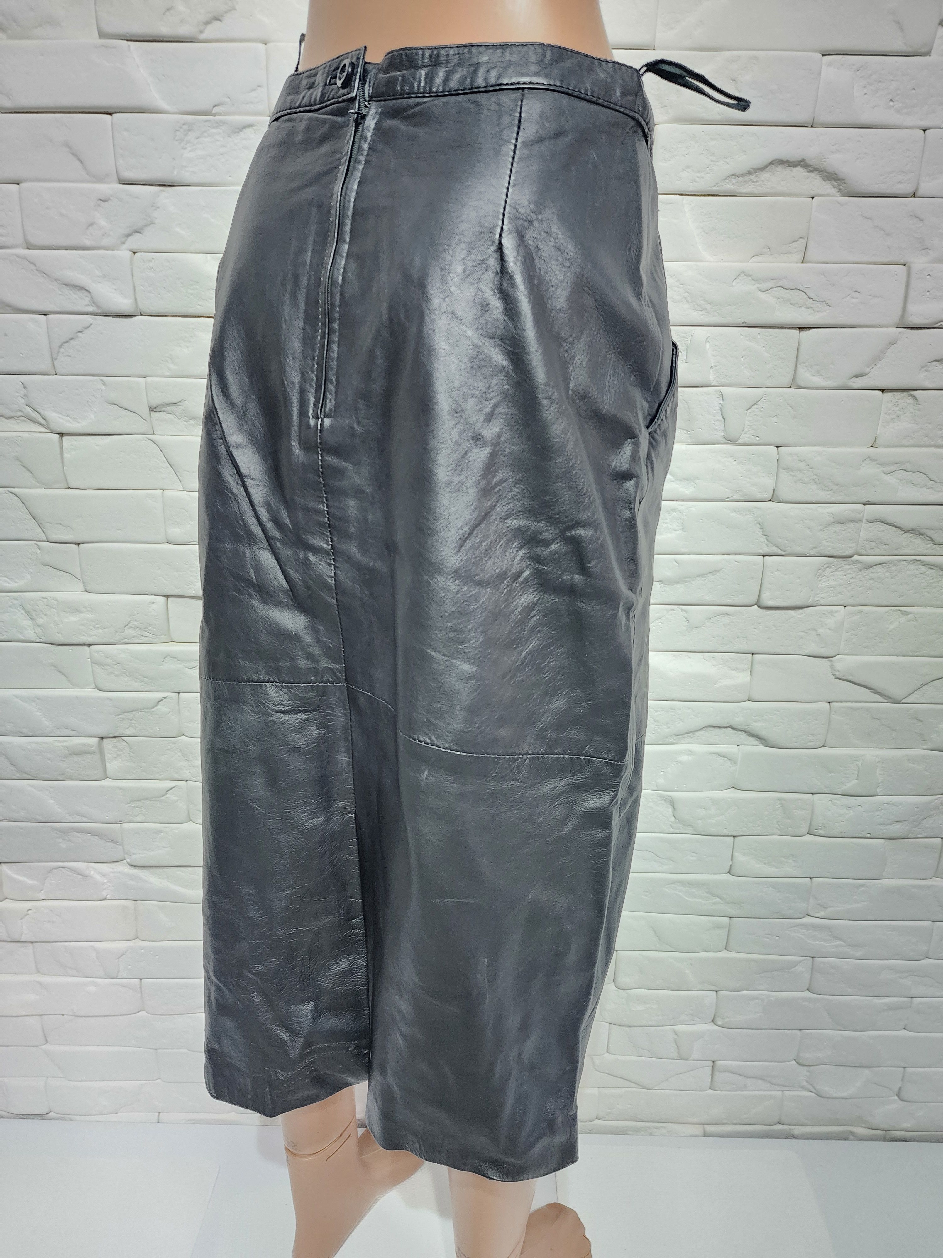 Other Black leather skirt. Size 28" / US 6 / IT 42 - 5 Thumbnail