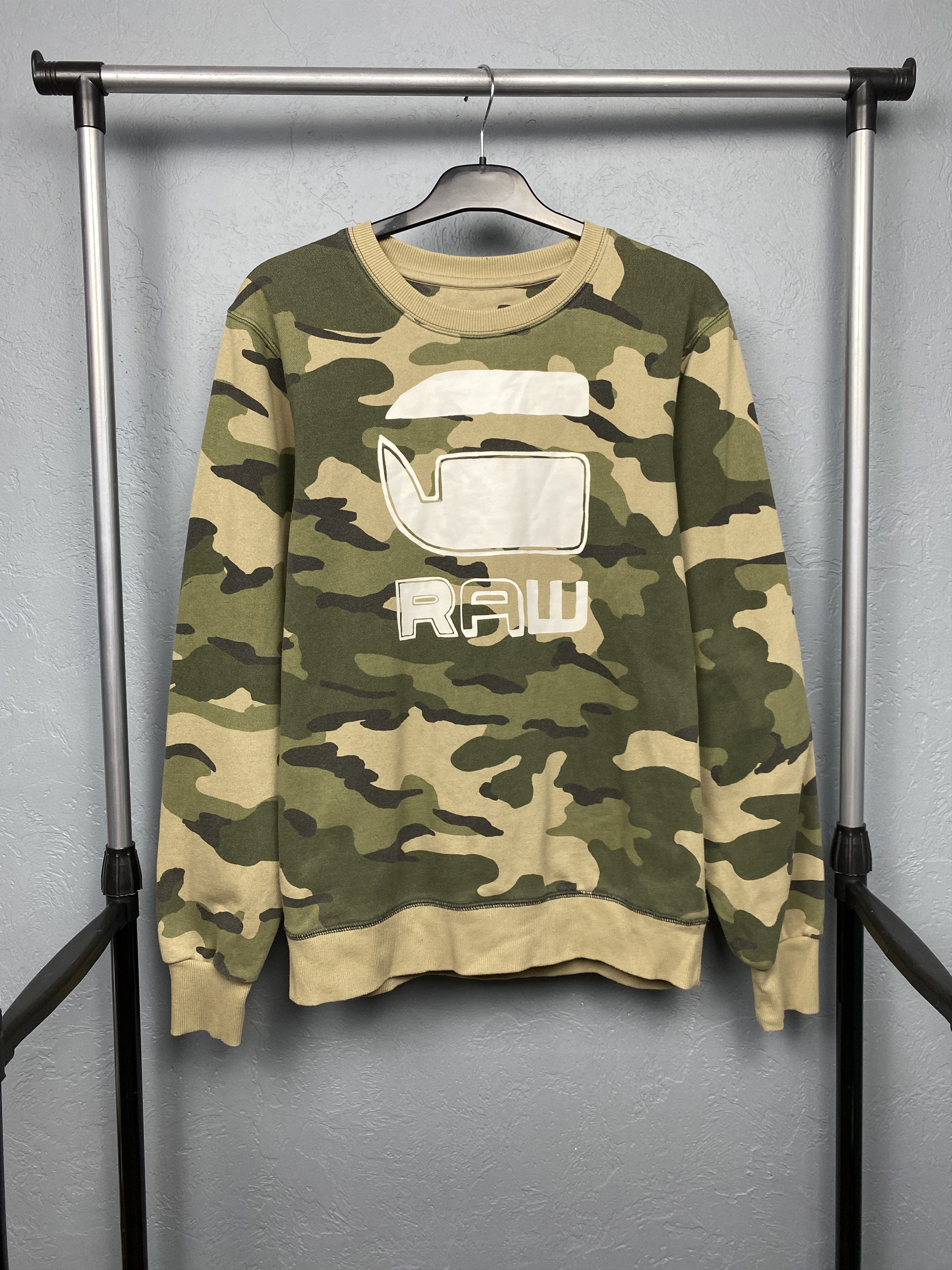 G-Star G Star Raw Vintage Mens Valtoras Camo Crew Neck Sweatshirt Size US M / EU 48-50 / 2 - 1 Thumbnail