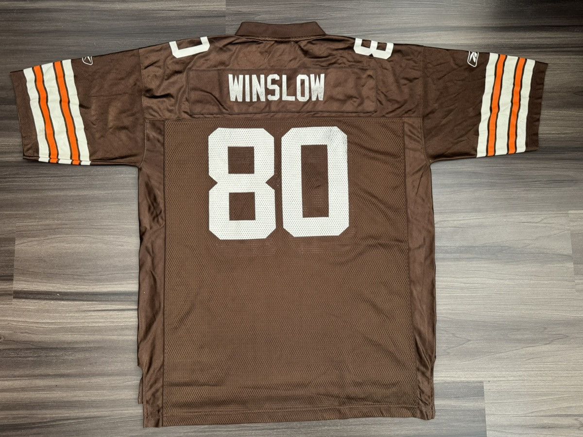 Reebok Vtg Cleveland Browns Kellen Winslow Jr #80 NFL Game Jersey Size US XL / EU 56 / 4 - 6 Thumbnail