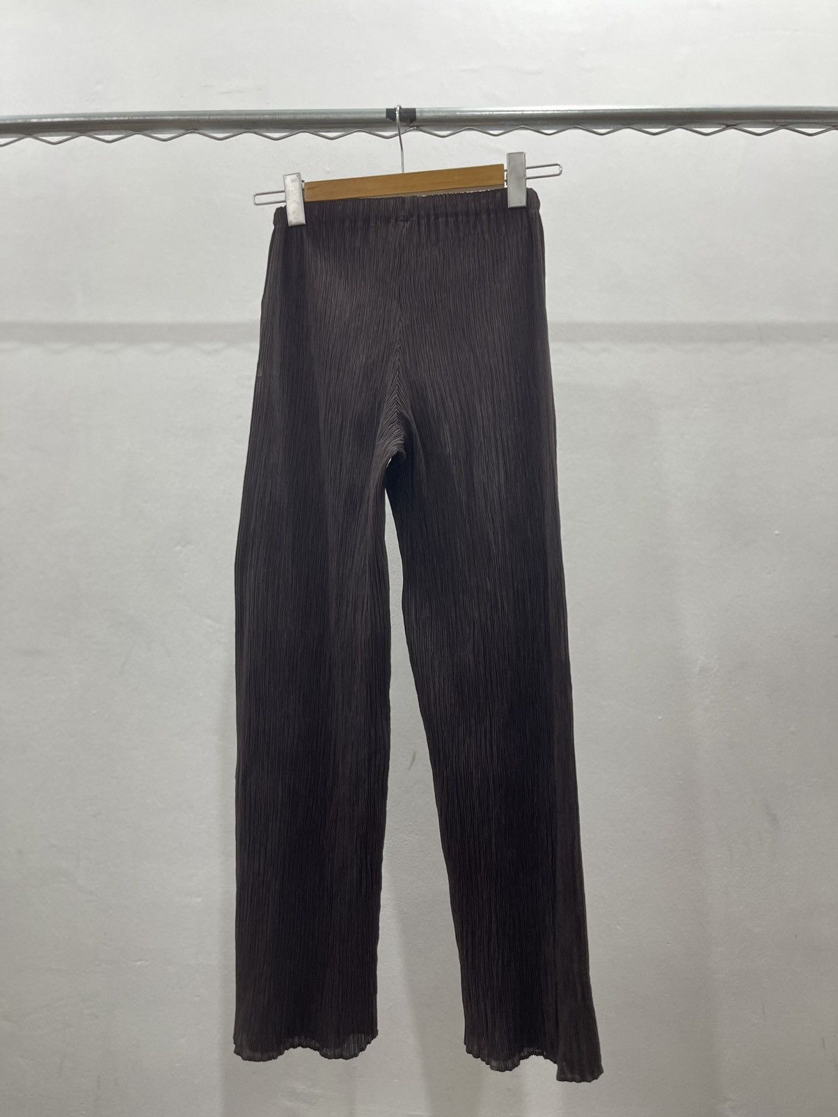 Issey Miyake Issey Miyake WhiteLabel Pleated Straight Pants Brown Size 28" / US 6 / IT 42 - 5 Thumbnail