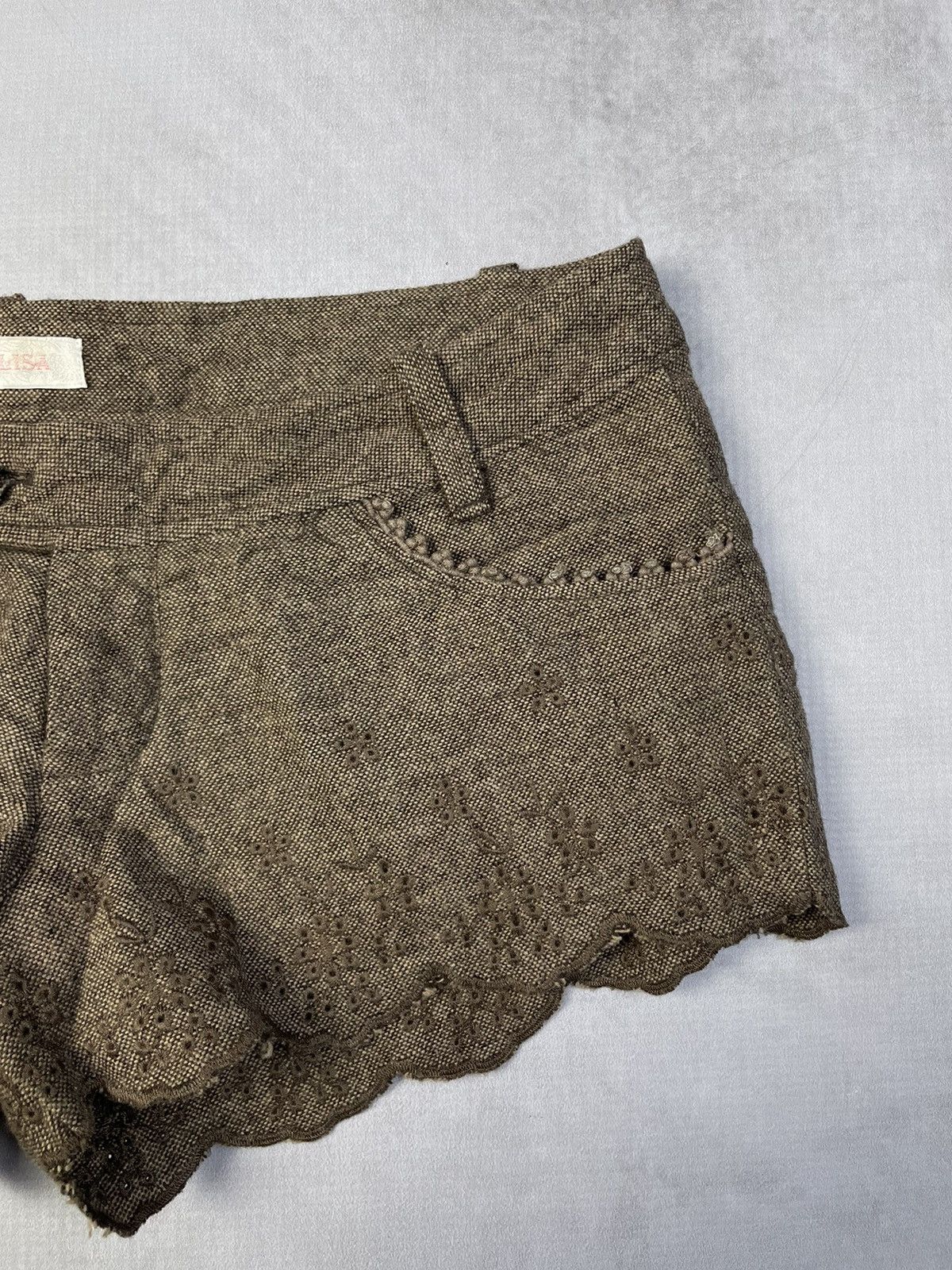 LIZ LISA Liz Lisa Mori Kei Brown Neapolitan Chocokaji Shorts Size 28" / US 6 / IT 42 - 4 Thumbnail