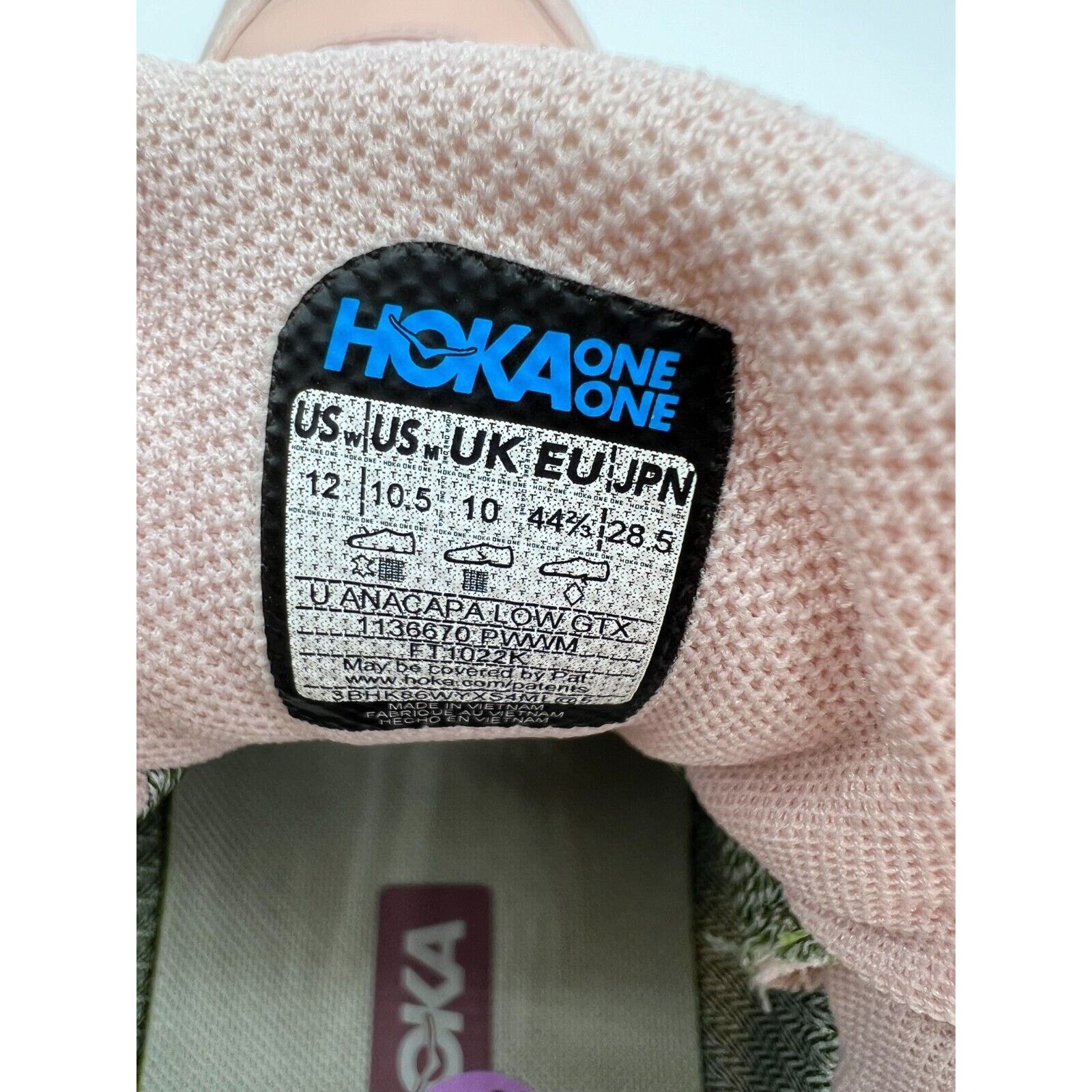 Hoka One One Anacapa Low GTX Peach Whip Men Shoes Size 10.5