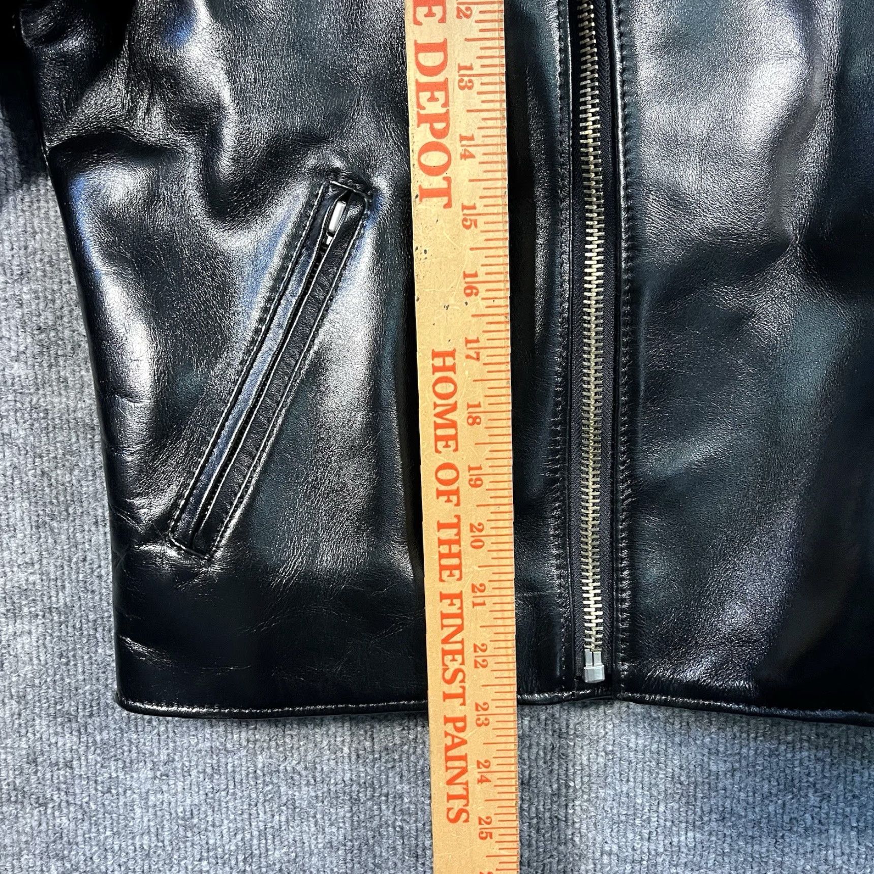 Vintage VINTAGE Iade Japan Made Leather Jacket Medium M Black Motorcycle Zip Full Zip Collared Zipped Pockets Men Size US M / EU 48-50 / 2 - 5 Thumbnail