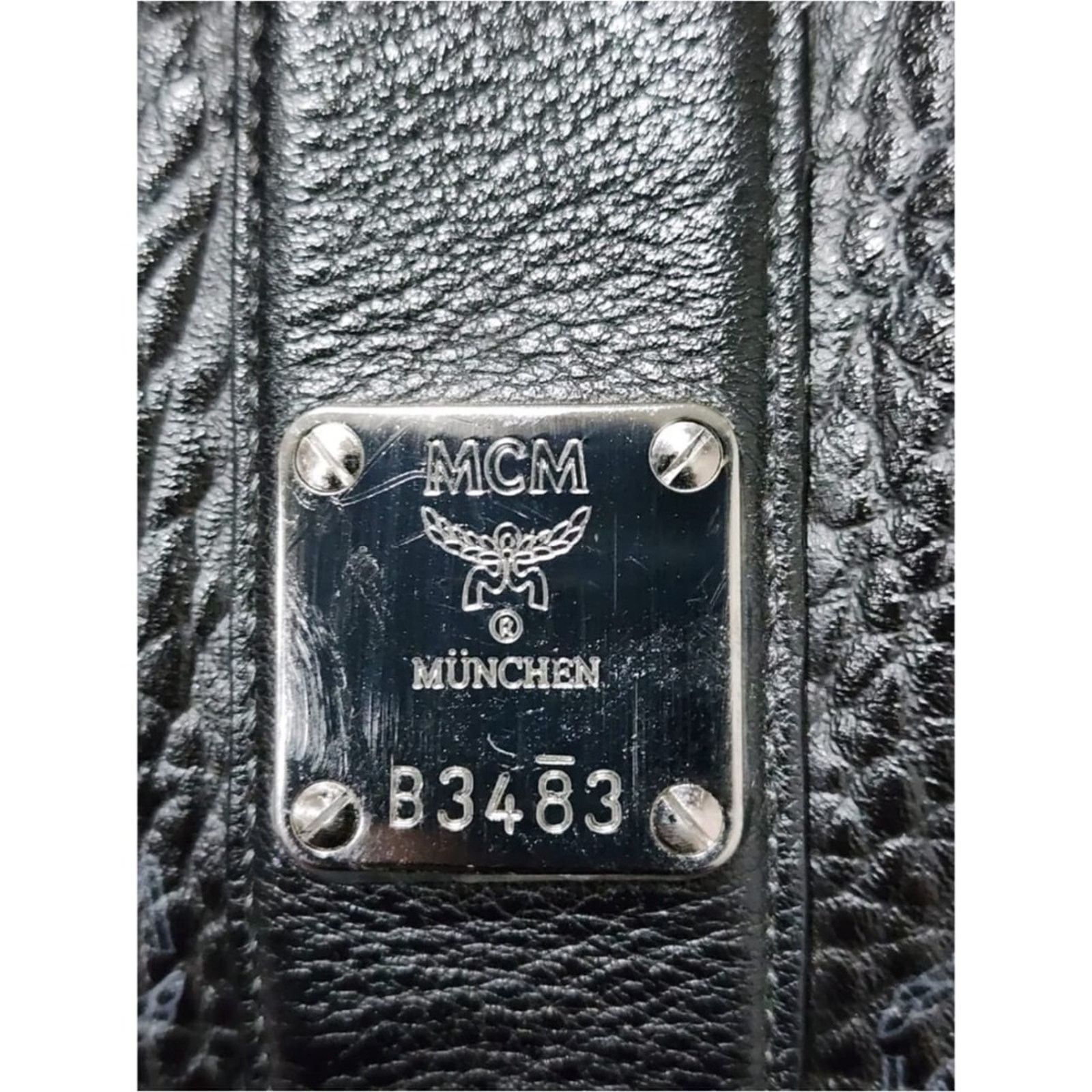 MCM MCM Visetos Medium Liz Reversible Shopper Tote/Pochete Black Size ONE SIZE - 2 Thumbnail