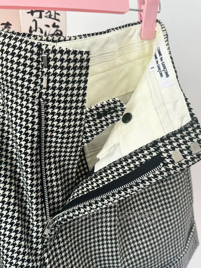 Comme des Garcons Comme des Garcons size S Houndstooth Check Double Layer Sh Size 23" - 8 Thumbnail