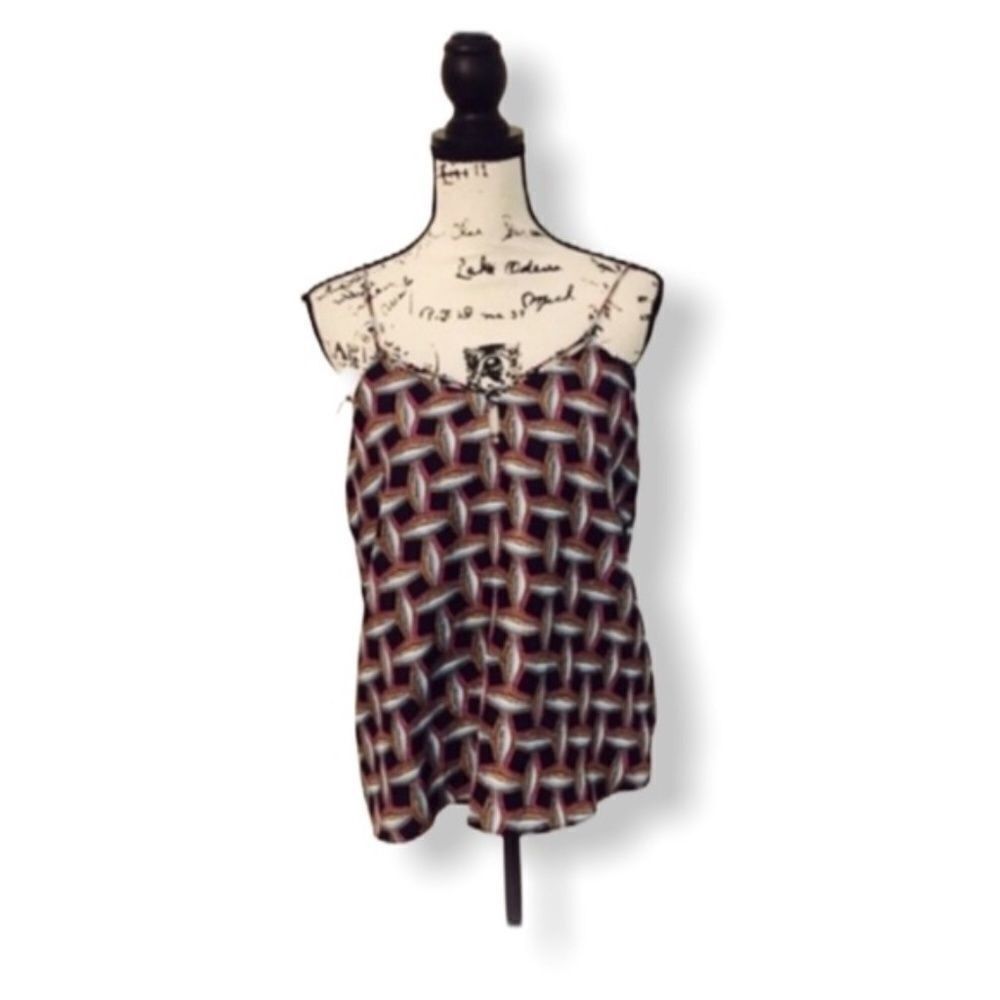Other Cooper & Ella Tank Top Sz M Multicolor Woven Cami Blouse Size M / US 6-8 / IT 42-44 - 2 Thumbnail