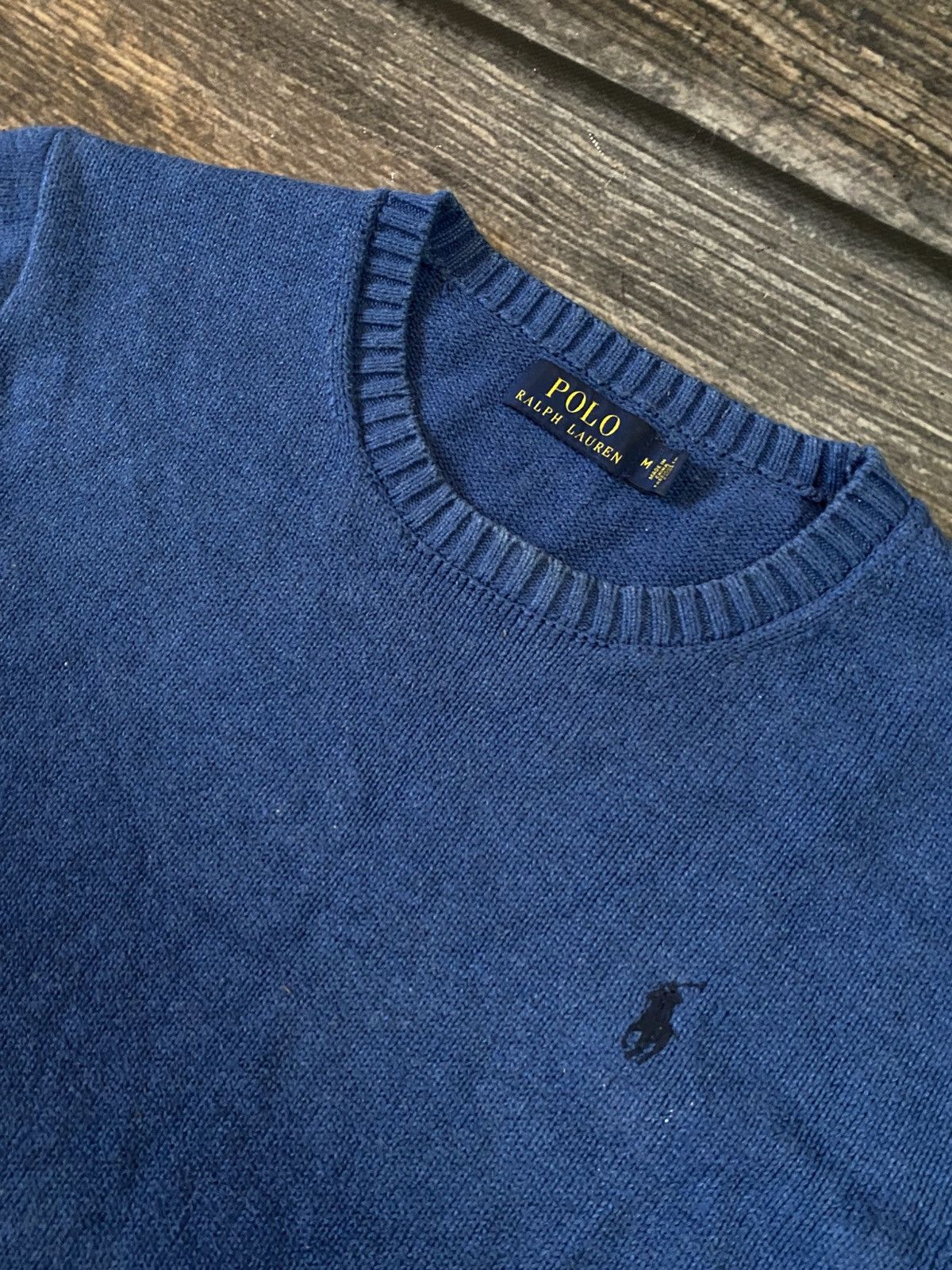 Polo Ralph Lauren Ralph Lauren Basic Vintage Blue Knited Sweater Size US M / EU 48-50 / 2 - 4 Thumbnail