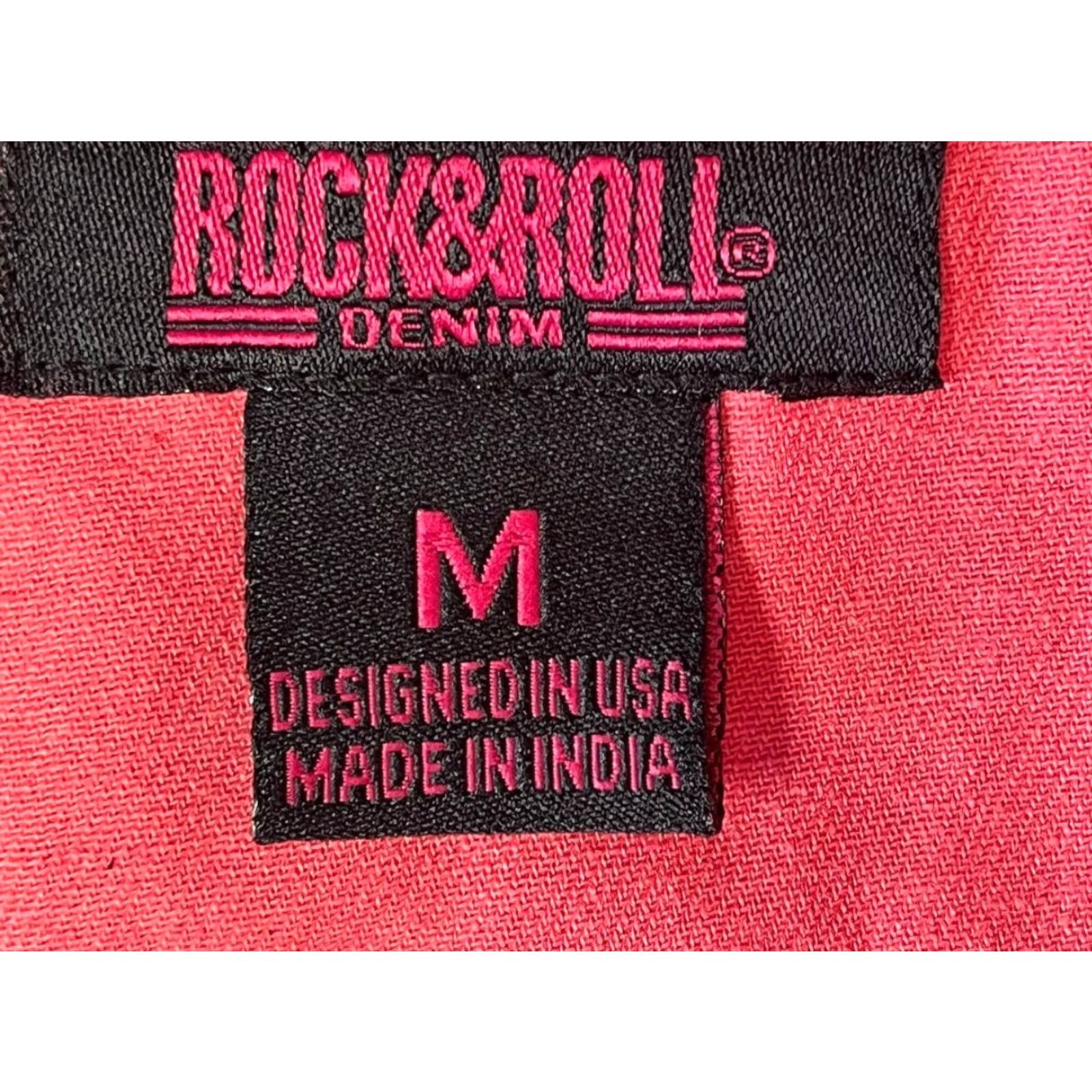 Denime Rock & Roll Denim Jacket Women’s Western Rodeo Cowgirl Boho Size M 100% Cotton Red Jacket Womens Vintage? No Size M / US 6-8 / IT 42-44 - 7 Thumbnail