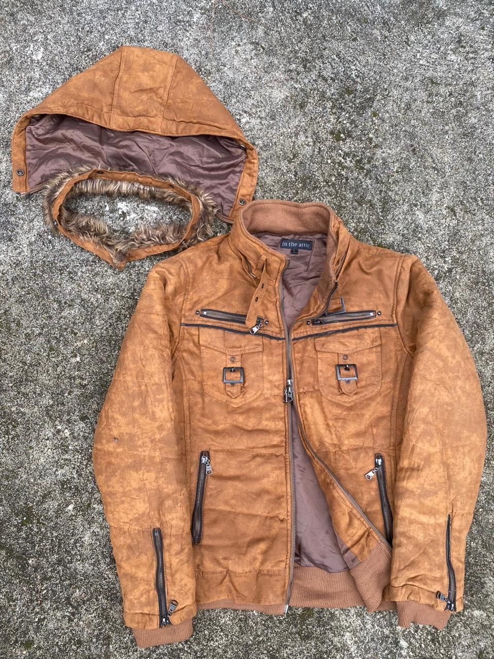 In The Attic × Japanese Brand In The Attic Fur Padded Jacket | Grailed