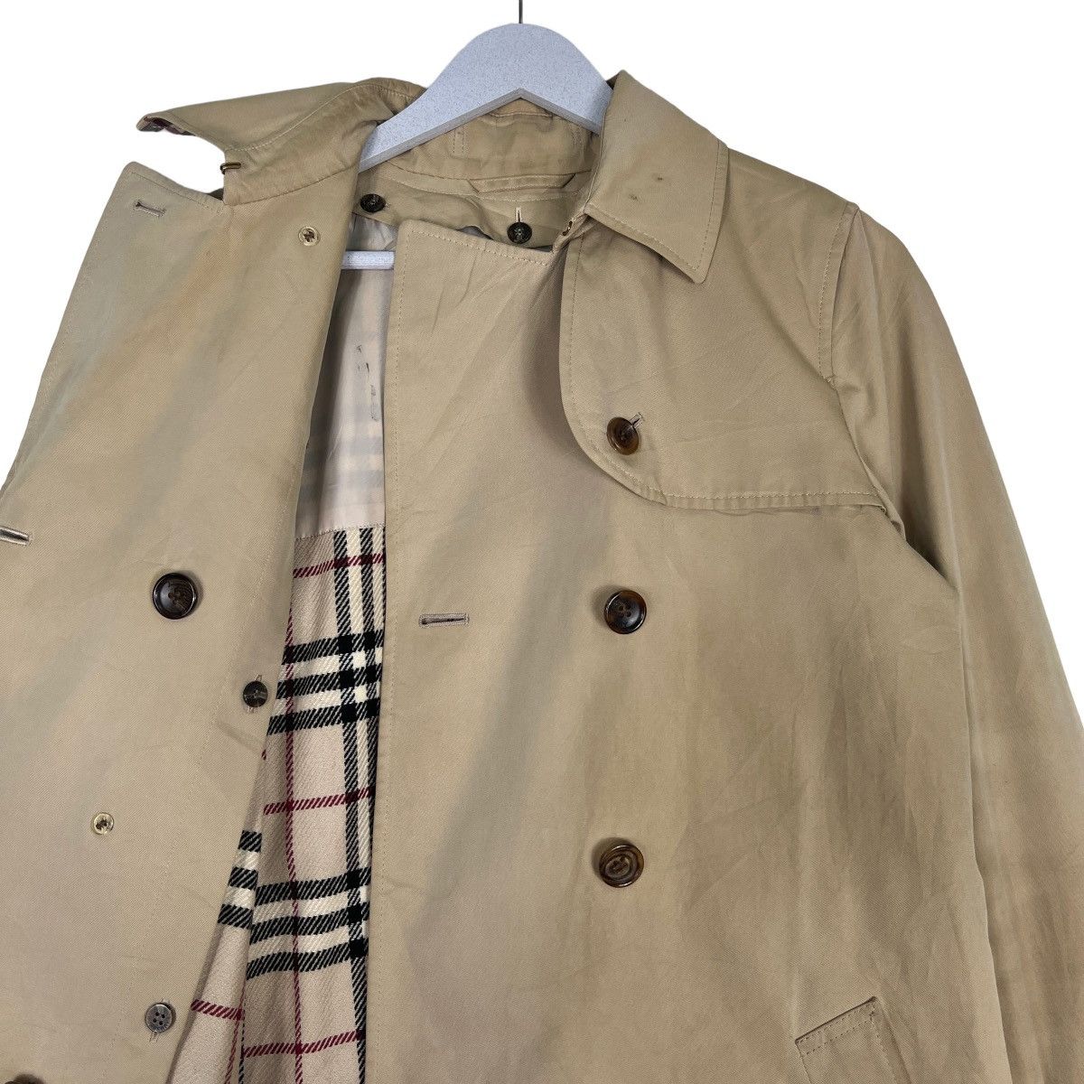 Burberry 🔥 BURBERRY LINER NOVA CHECK TRENCH COAT Size US S / EU 44-46 / 1 - 11 Thumbnail