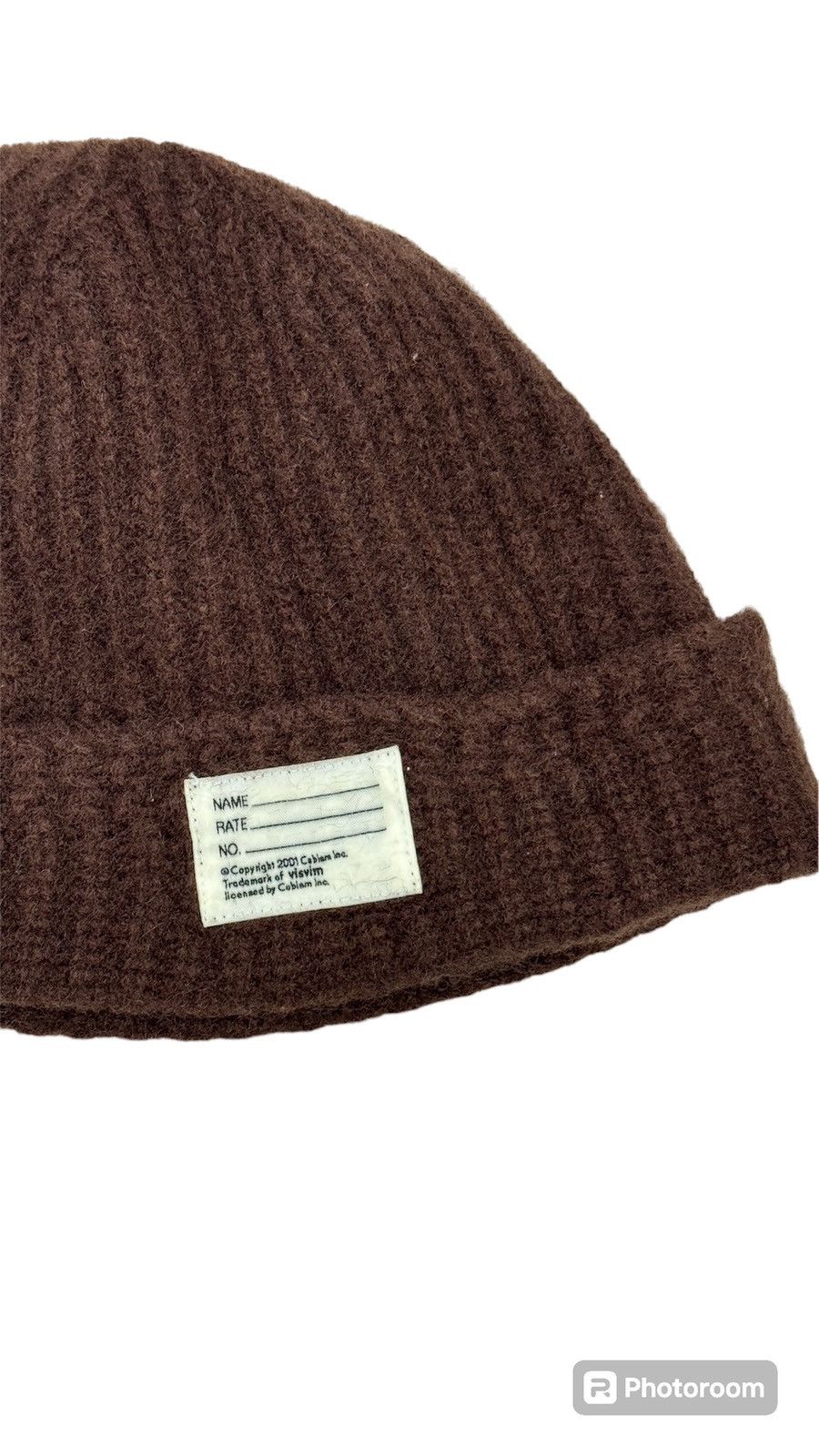 Visvim brown wool knit beanie