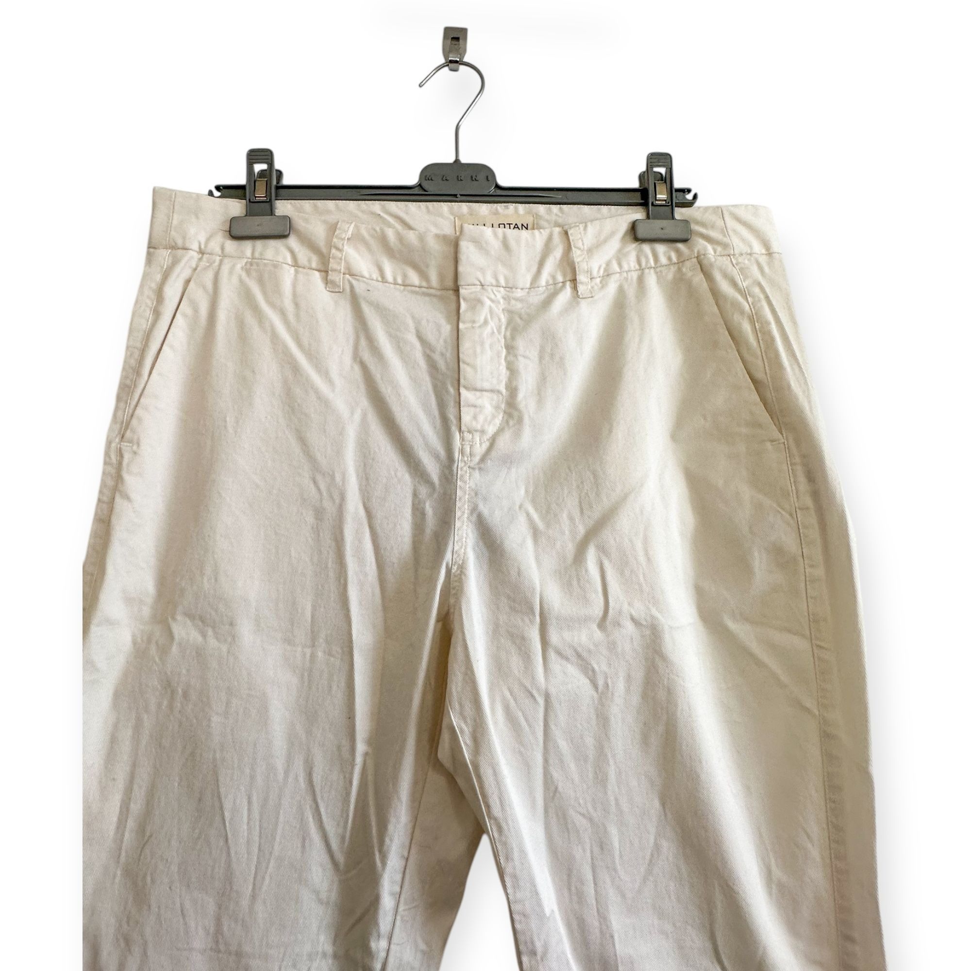 Nili Lotan Nili Lotan Montauk Pant in Eggshell, Size 12, NWT Size 34" / US 12 / IT 48 - 5 Thumbnail