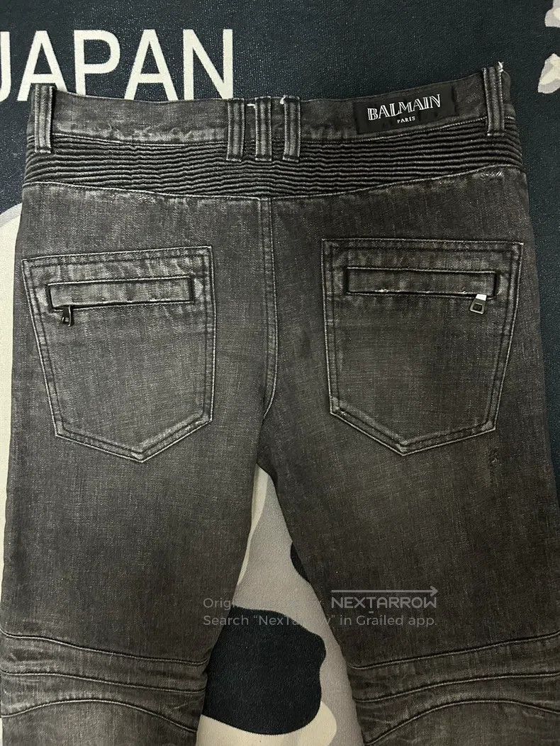 Balmain BALMAIN Biker Jeans Size US 31 - 5 Thumbnail