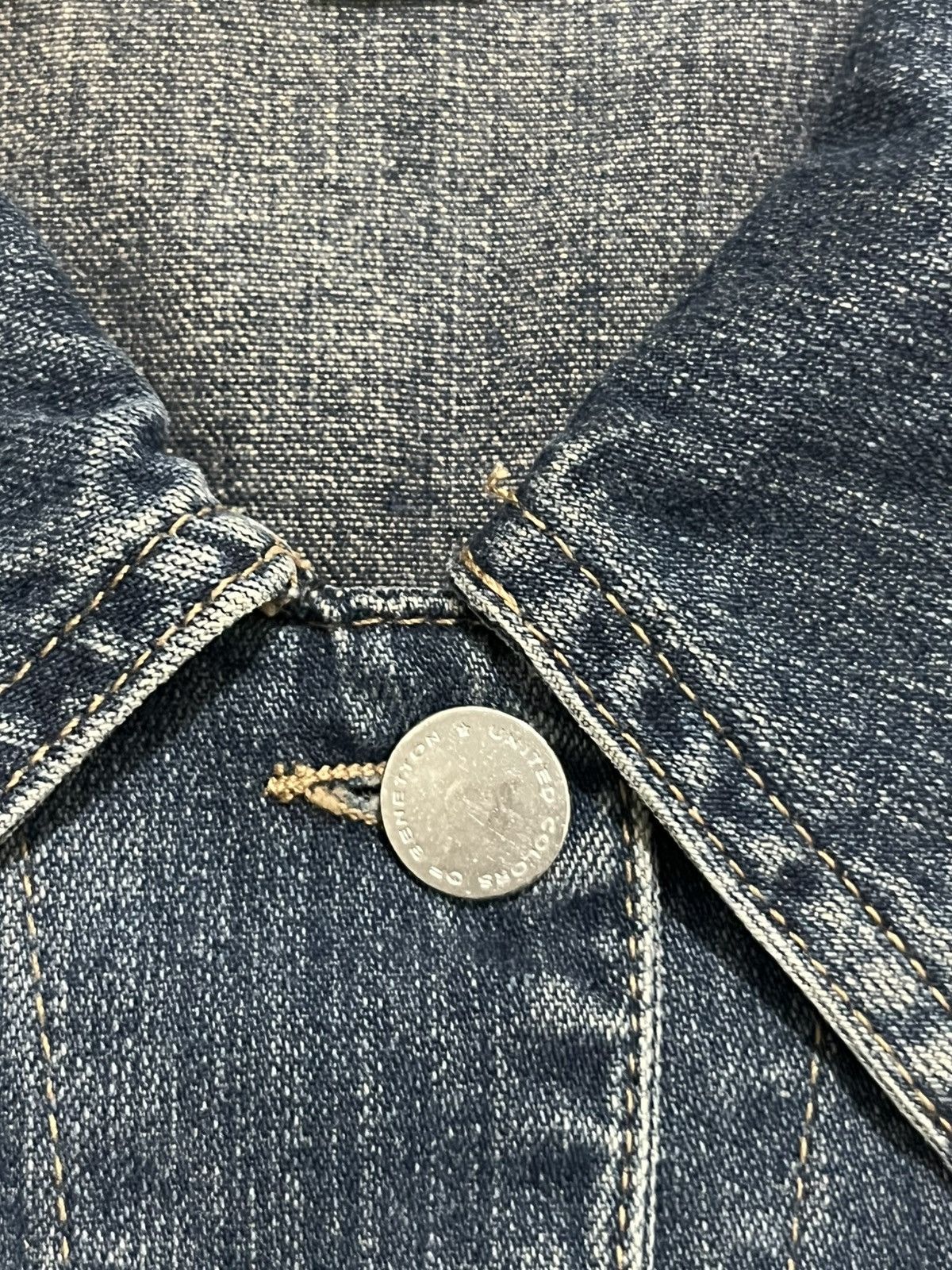 Other Benetton Denim Jacket Made in Italy Size M Size M / US 6-8 / IT 42-44 - 6 Thumbnail