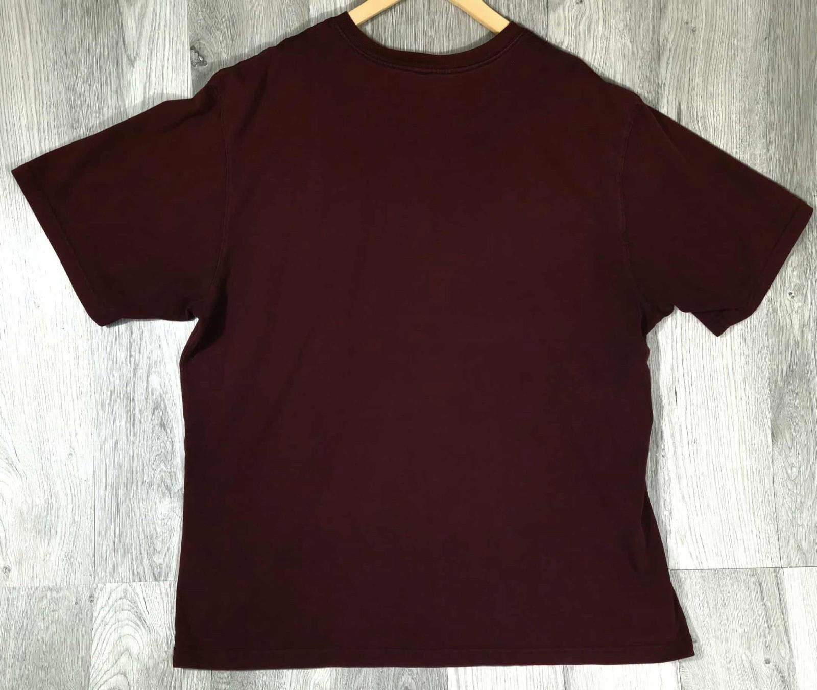 Carhartt Carhartt Shirt Mens L Burgundy Short Sleeve Original Fit #5 Size US L / EU 52-54 / 3 - 5 Thumbnail