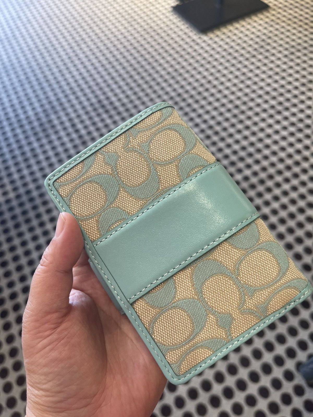 Coach Coach CT922 Medium Corner Zip Wallet Signature Jacquard blue Size ONE SIZE - 2 Thumbnail