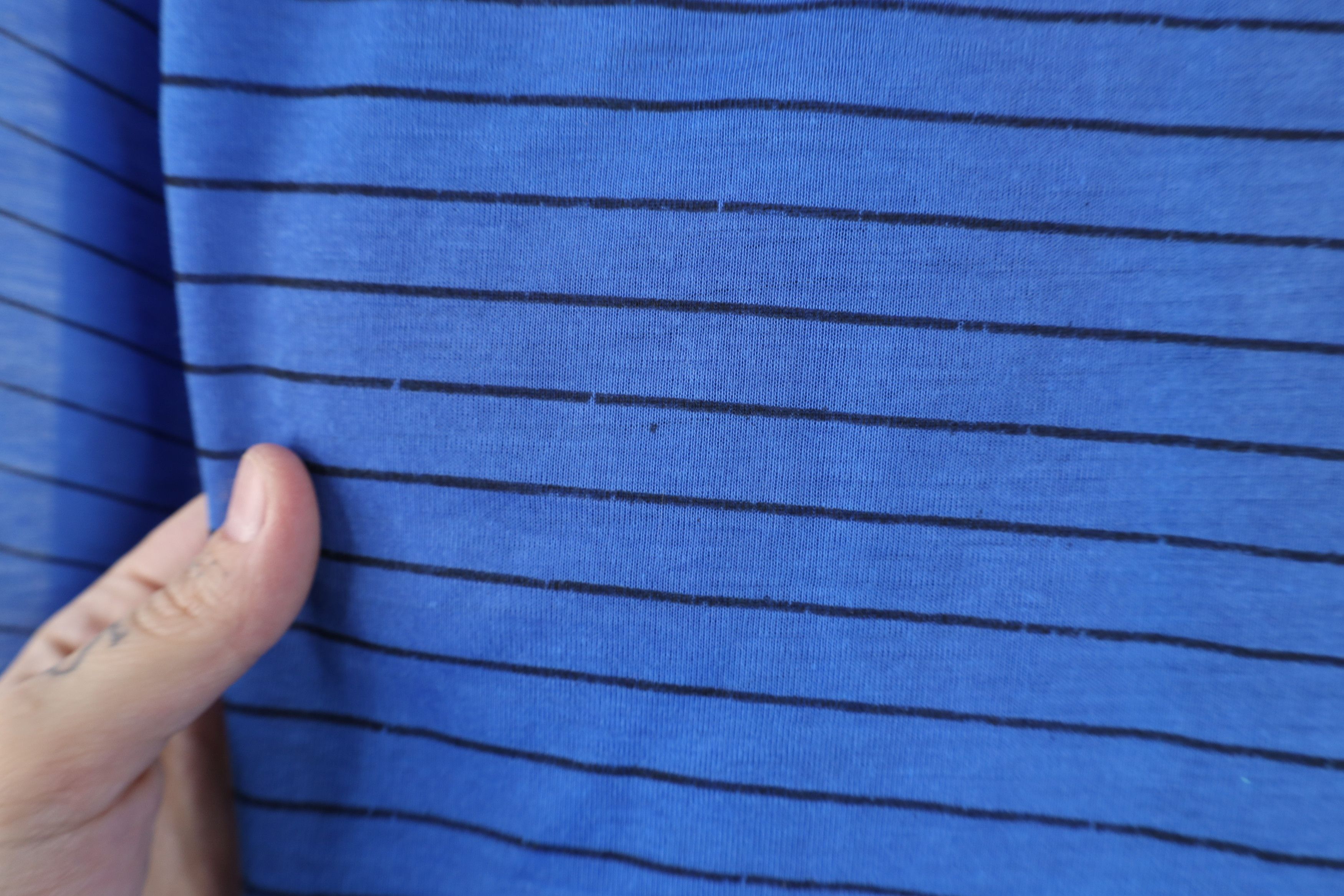 Vintage Vintage 90s Streetwear Paper Thin Striped Collared Golf Polo Size US L / EU 52-54 / 3 - 9 Thumbnail
