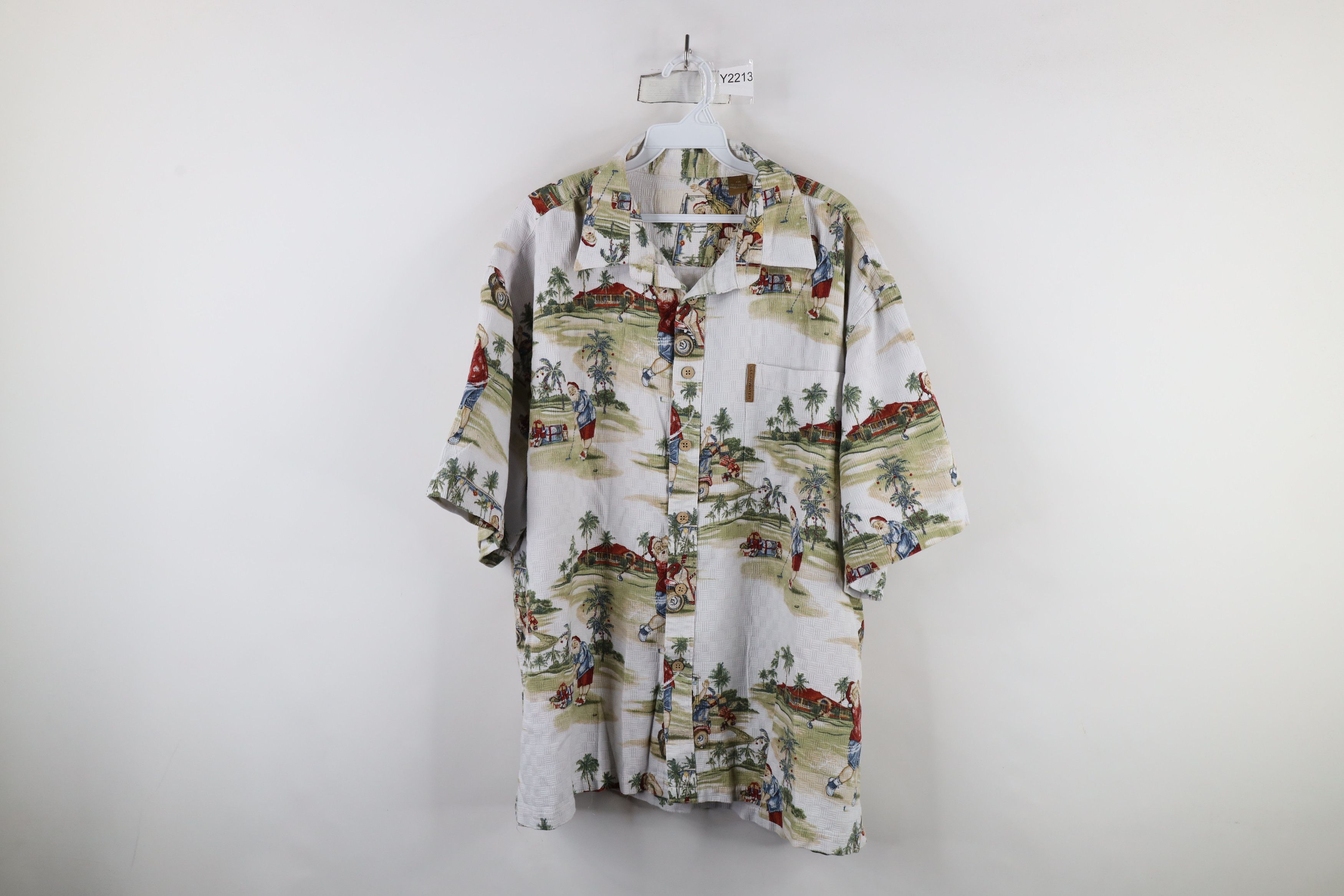 Vintage Vintage 90s Streetwear Christmas Santa Claus Button Shirt Size US XXL / EU 58 / 5 - 1 Thumbnail