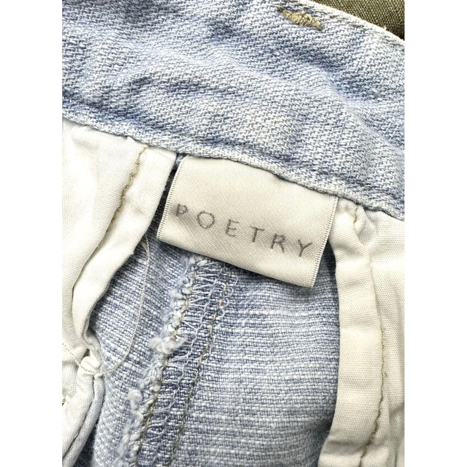 Vintage Poetry Jeans Indigo Dyed Light Wash Hemp Organic Cotton Pale Denim Pants Women’s 6 Denim Jeans Blue Regular Straight Women Size 28" / US 6 / IT 42 - 4 Thumbnail