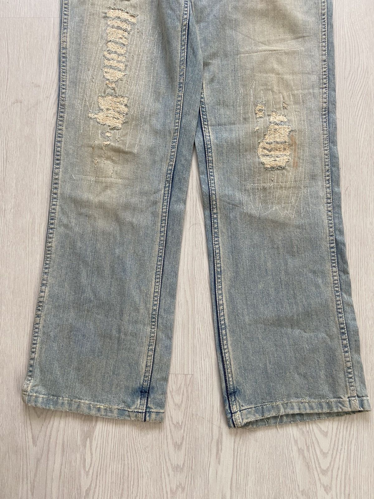 Ralph Lauren Vintage Ralph Lauren Zigzag Buckle Back Baker Denim Size US 34 / EU 50 - 4 Thumbnail