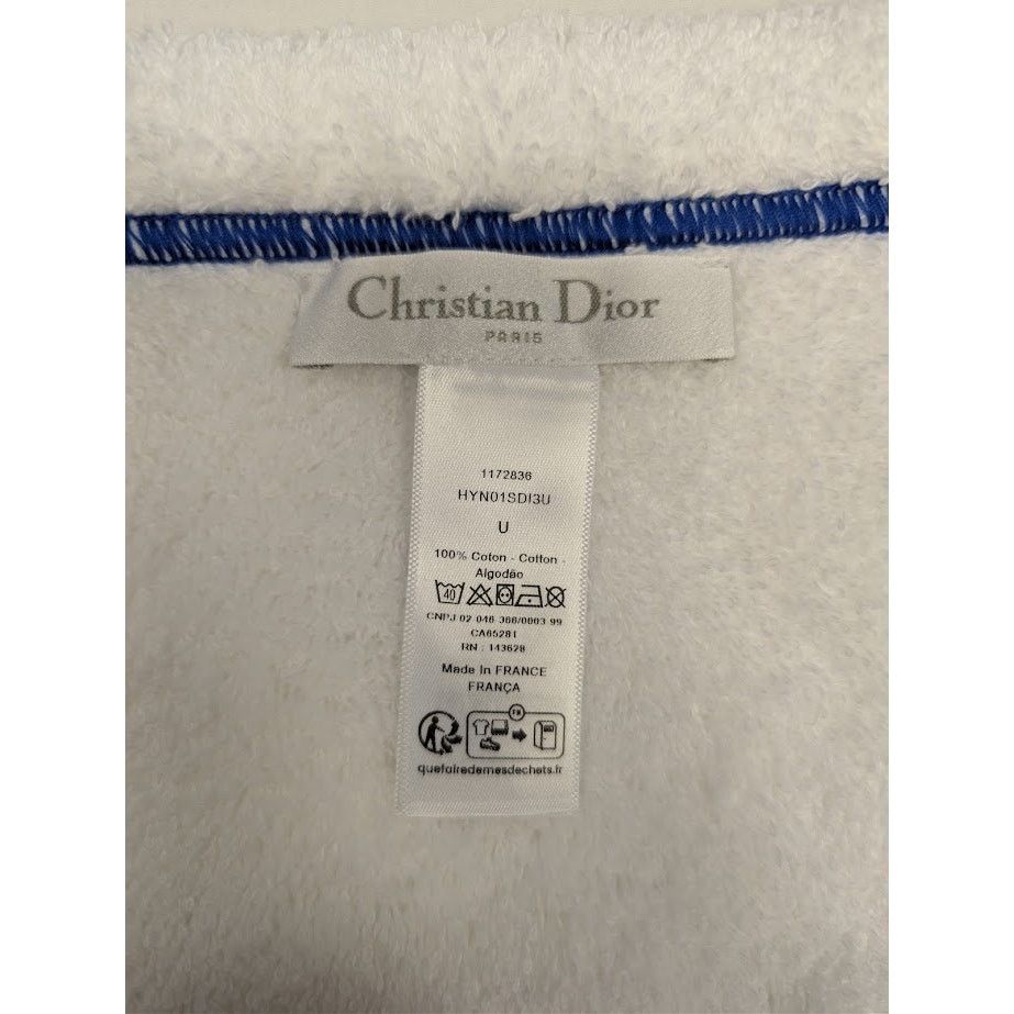 Dior o1rshd1 Size: OS / Hand Towel in White/Blue Size ONE SIZE - 16 Thumbnail