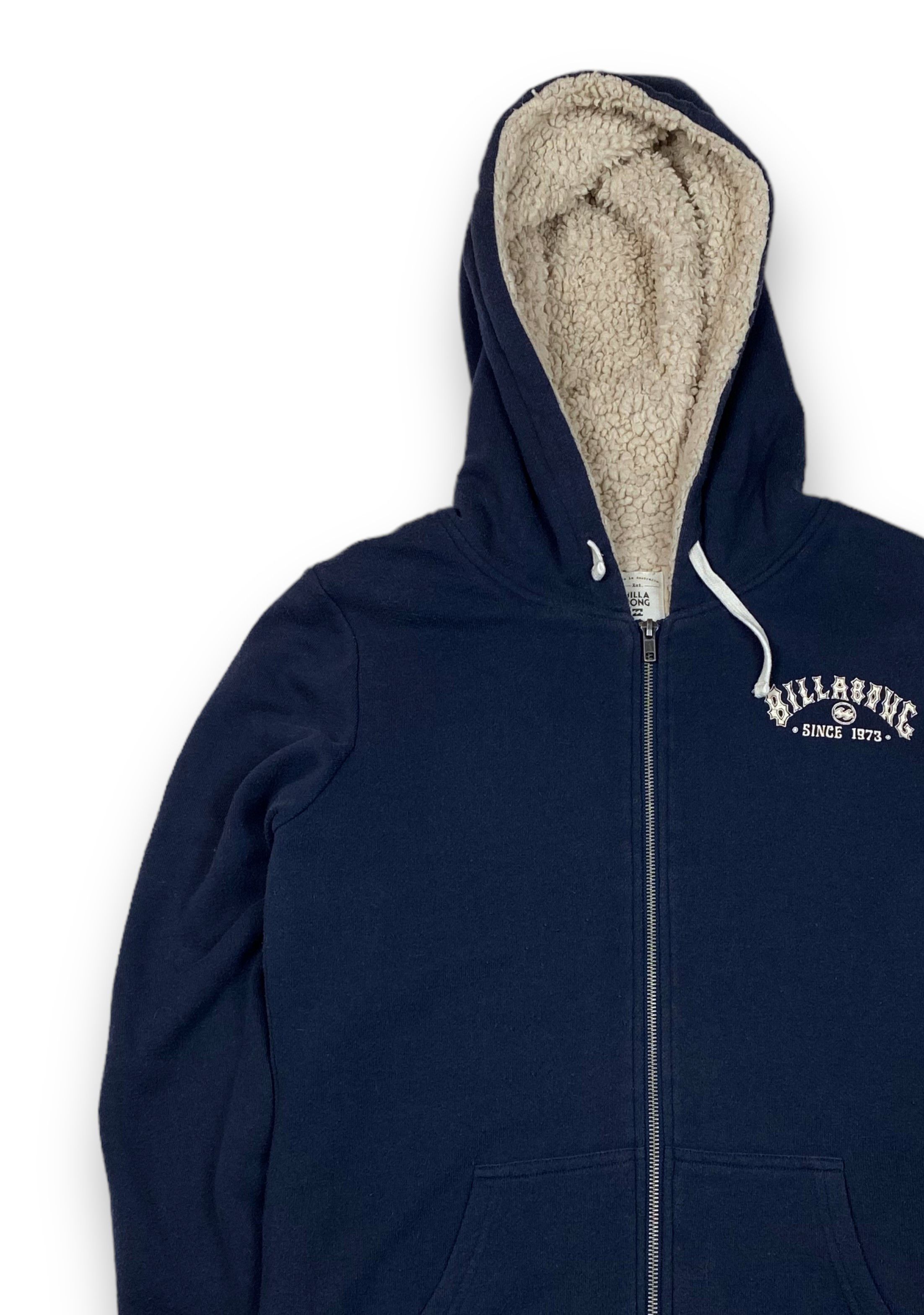 Billabong Vintage BILLABONG Sherpa Zip Big Logo Hoodie M731 Size US M / EU 48-50 / 2 - 4 Thumbnail