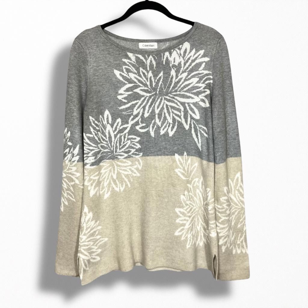 Calvin Klein Calvin Klein Floral Print Sweater Size S / US 4 / IT 40 - 1 Thumbnail