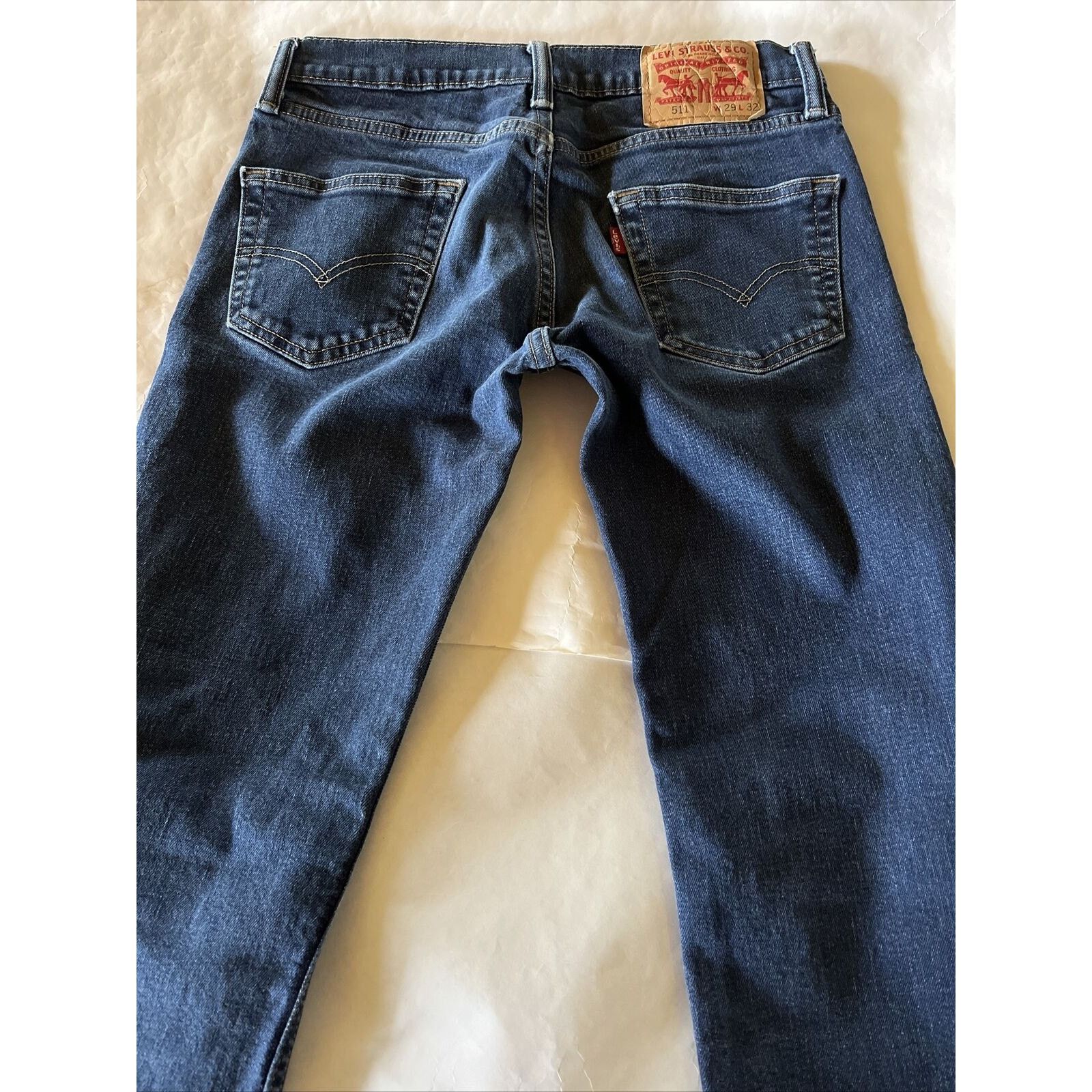 Levi's Levi’s 511 Jeans Mens 29x31 Blue Slim Dark Wash Denim Cotton Size US 29 - 11 Thumbnail