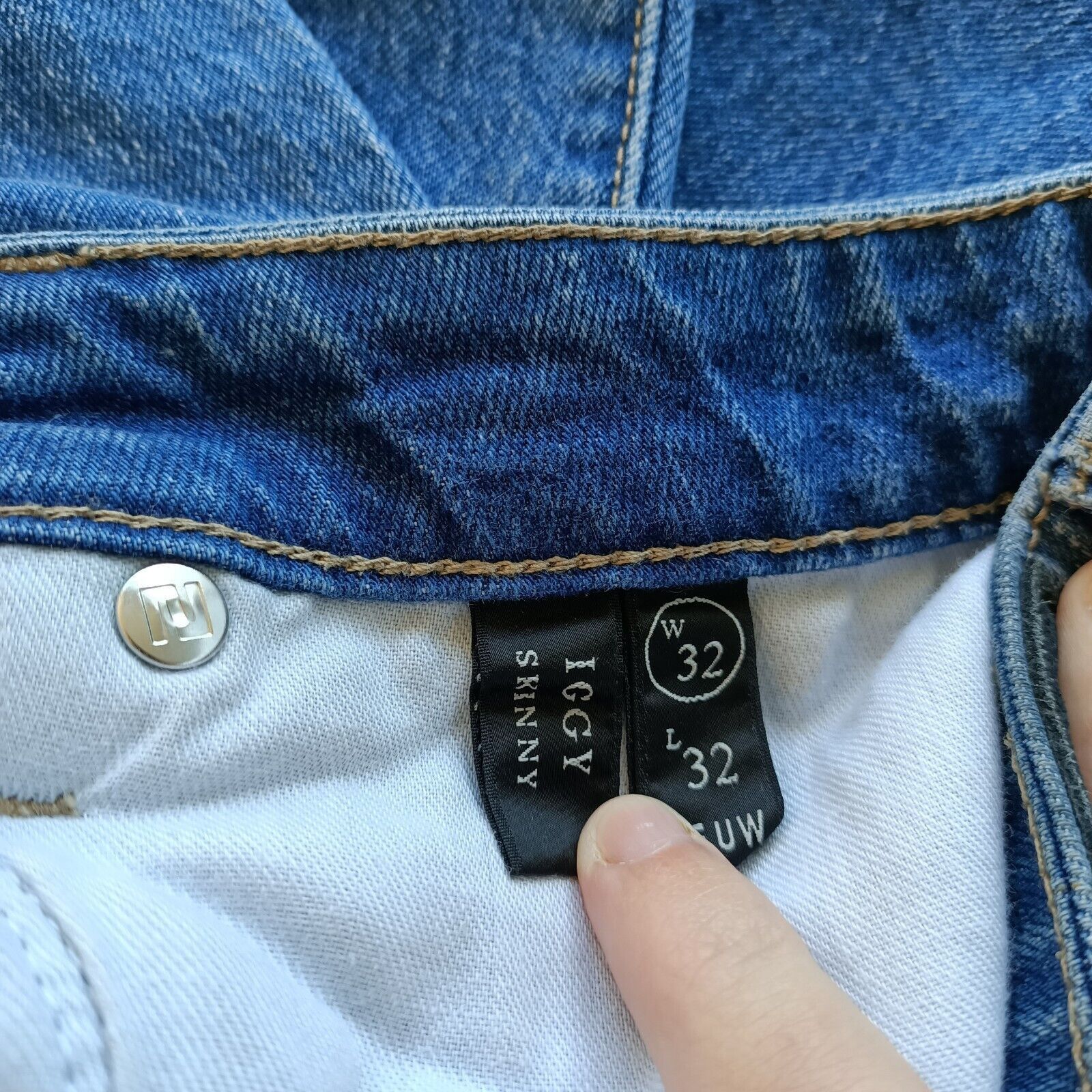 NEUW Denim Neuw Mens Jeans Denim Iggy Skinny Button Fly Stretch Casual Size US 32 / EU 48 - 8 Thumbnail