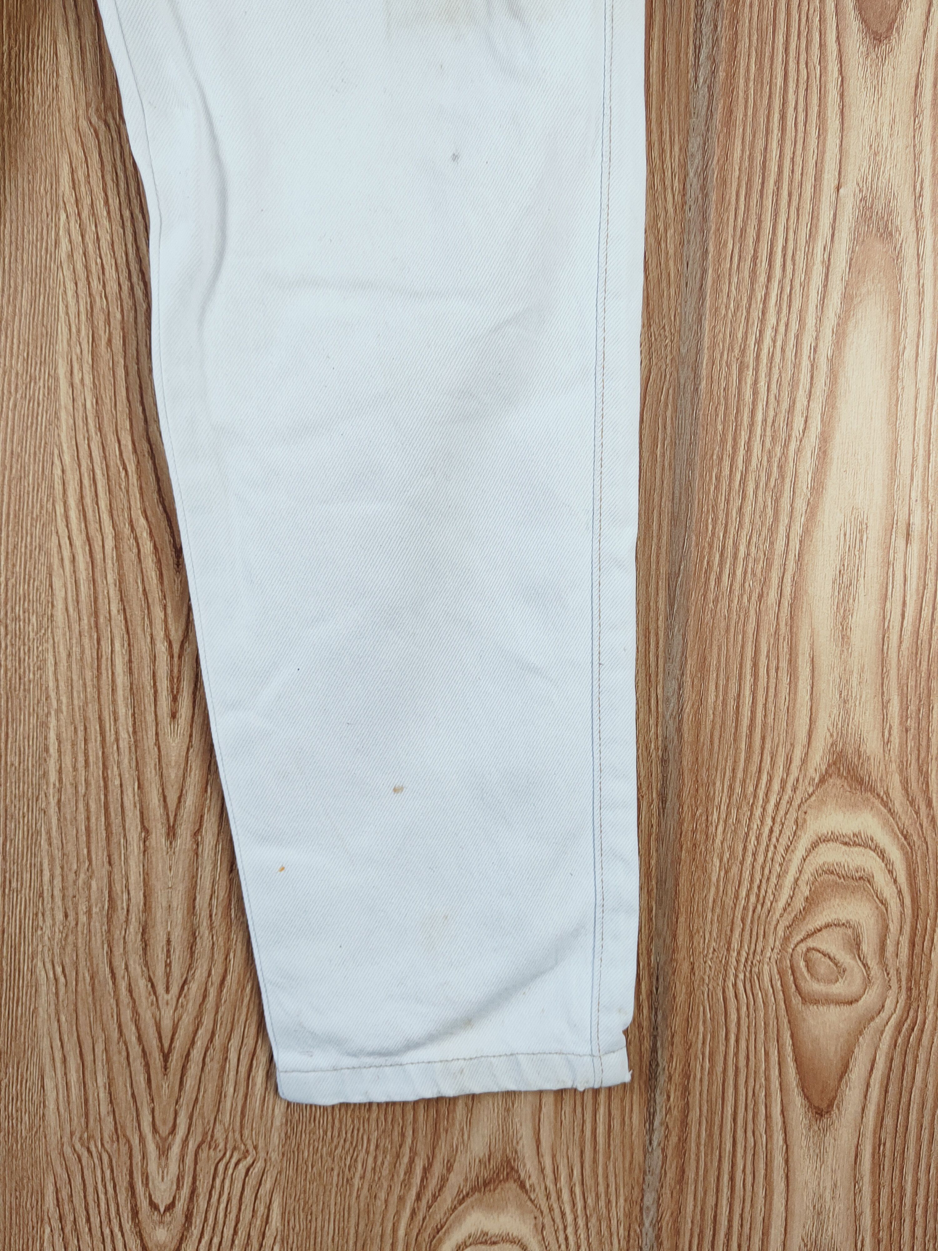 Japanese Brand Bobson Pro White vintage Distressed Ripped Jeans #W543 Size US 33 - 6 Thumbnail