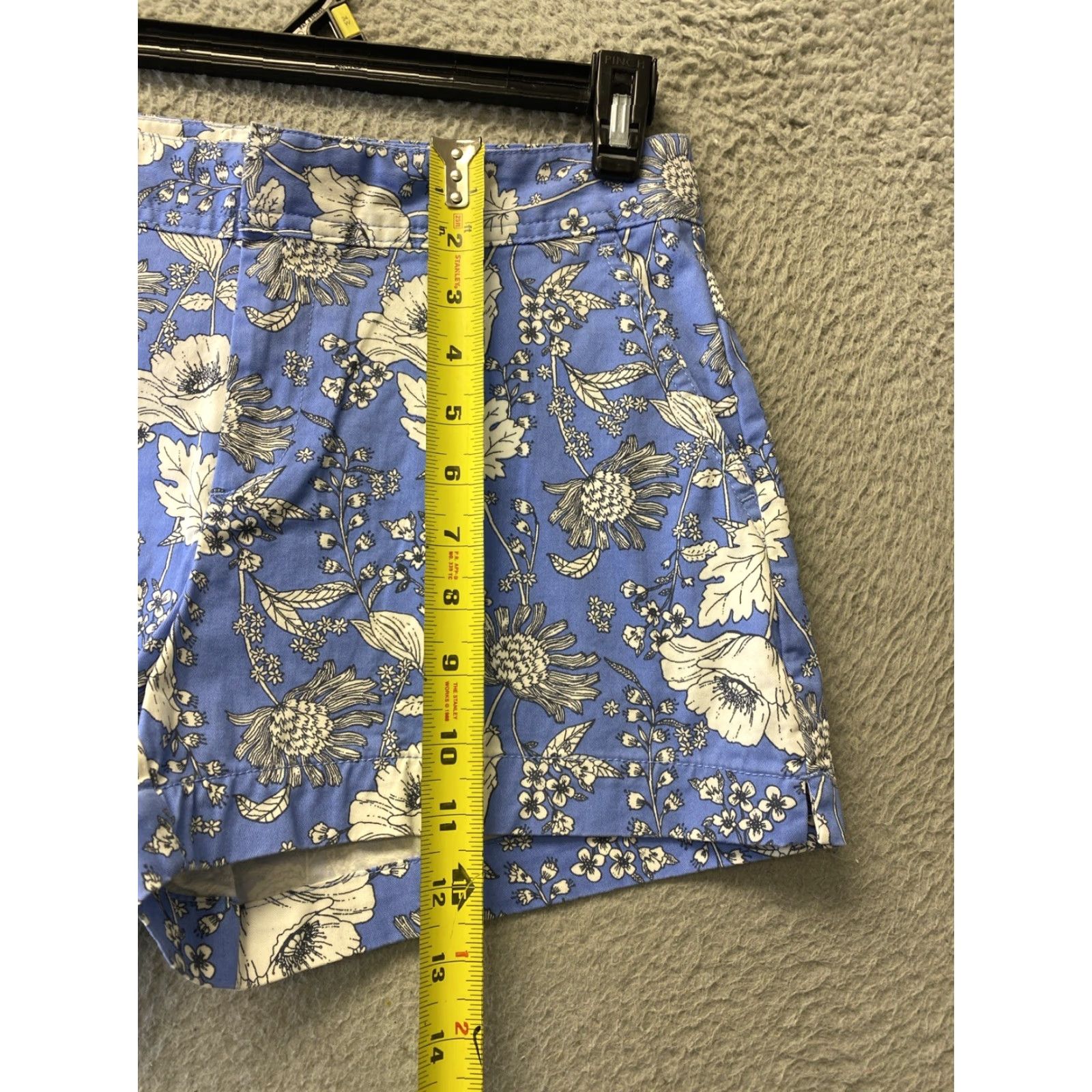 Gap Gap Womens Shorts 4 Blue Floral Summer Short Chino Pockets Button 87-96 Size 32" / US 10 / IT 46 - 5 Thumbnail