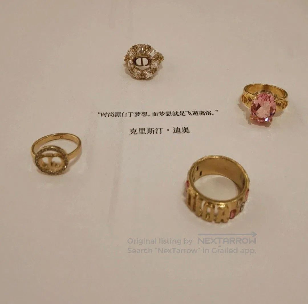Dior Dior Logo Colored Diamond Women's Ring. Size ONE SIZE - 2 Thumbnail