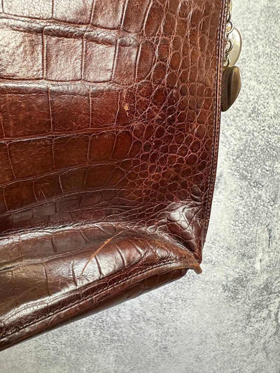 Russell & Bromley Russell & Bromley Italy Croc Embossed Leather Shoulder Bag Size ONE SIZE - 17 Thumbnail