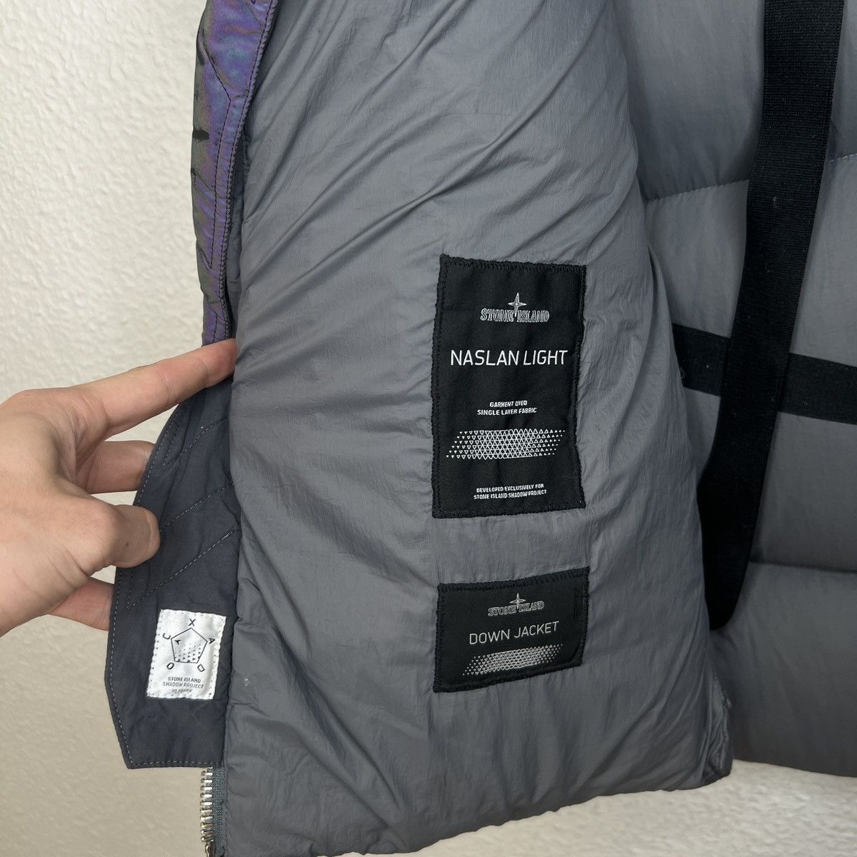 Stone Island × Stone Island Shadow Project Stone Island Shadow Project Naslan Light Down Puffer Jacket Size US M / EU 48-50 / 2 - 8 Thumbnail