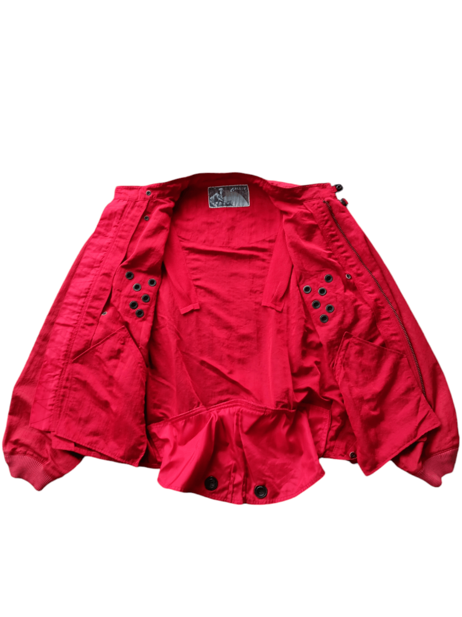 Vintage 😍RARE😍VINTAGE GALLOP MOTORCYCLES RED BOMBER NYLON JACKET Size US XL / EU 56 / 4 - 6 Thumbnail
