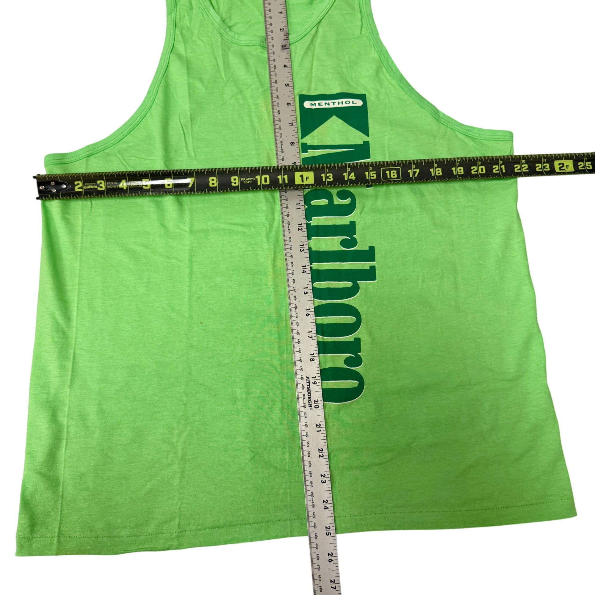 Other NOS 80's MARLBORO Menthol Cigarettes Spell Out NEON Tank Top Size US L / EU 52-54 / 3 - 7 Thumbnail