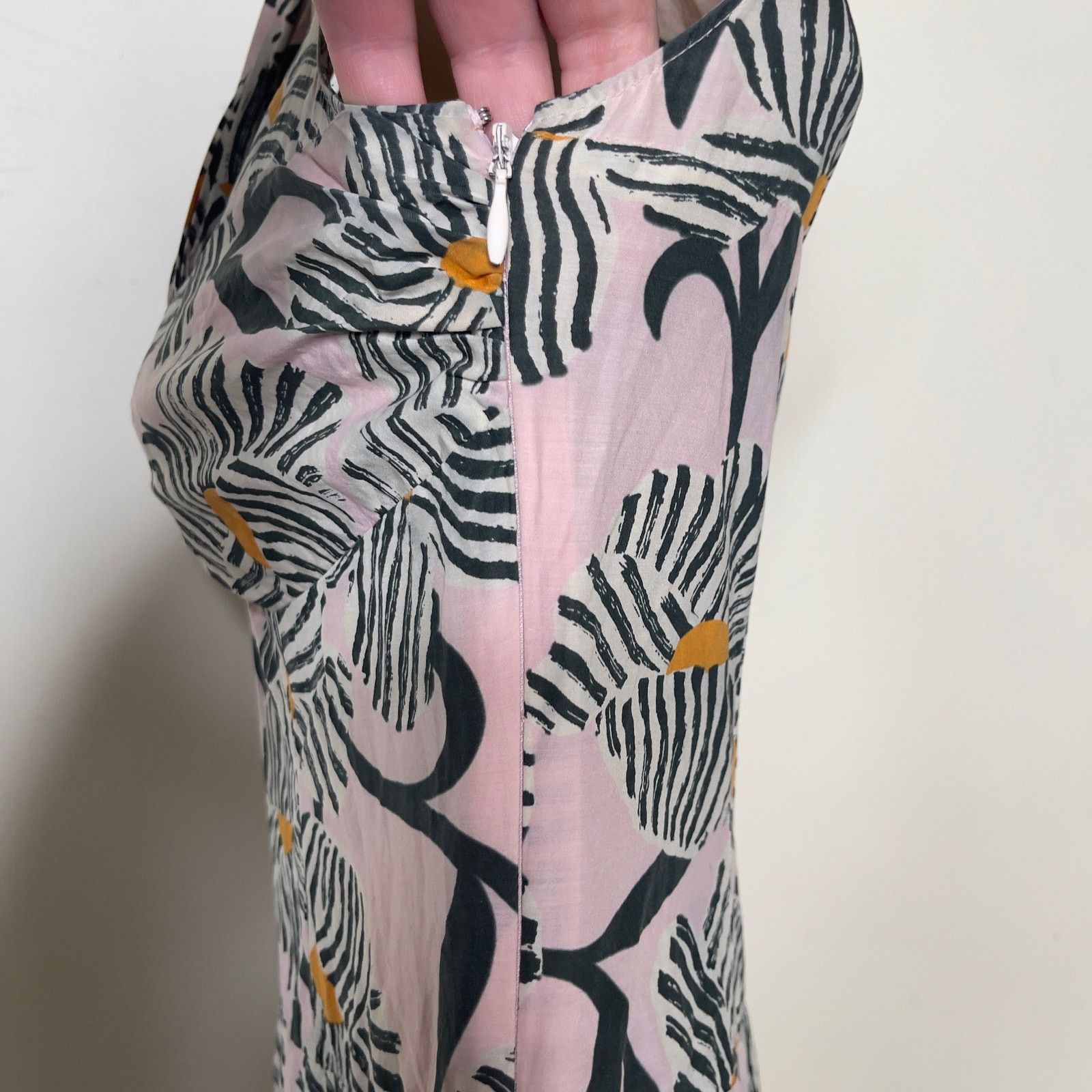Moschino MOSCHINO Cheap & Chic DRESS Cotton Blend Pink Floral Dress 8 Size M / US 6-8 / IT 42-44 - 9 Thumbnail
