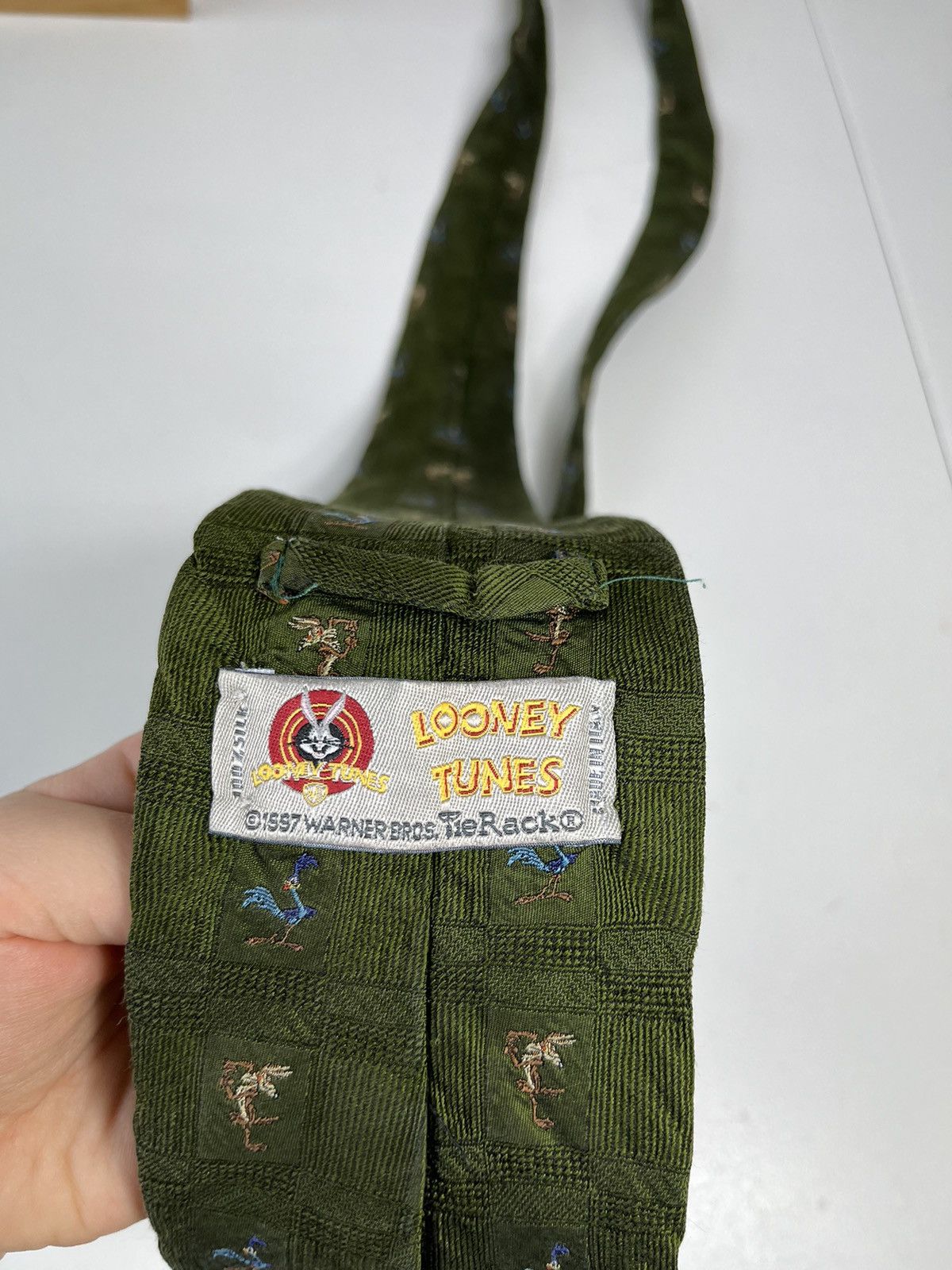 Vintage Looney Tunes Vintage Silk Tie Made in Italy Size ONE SIZE - 5 Thumbnail
