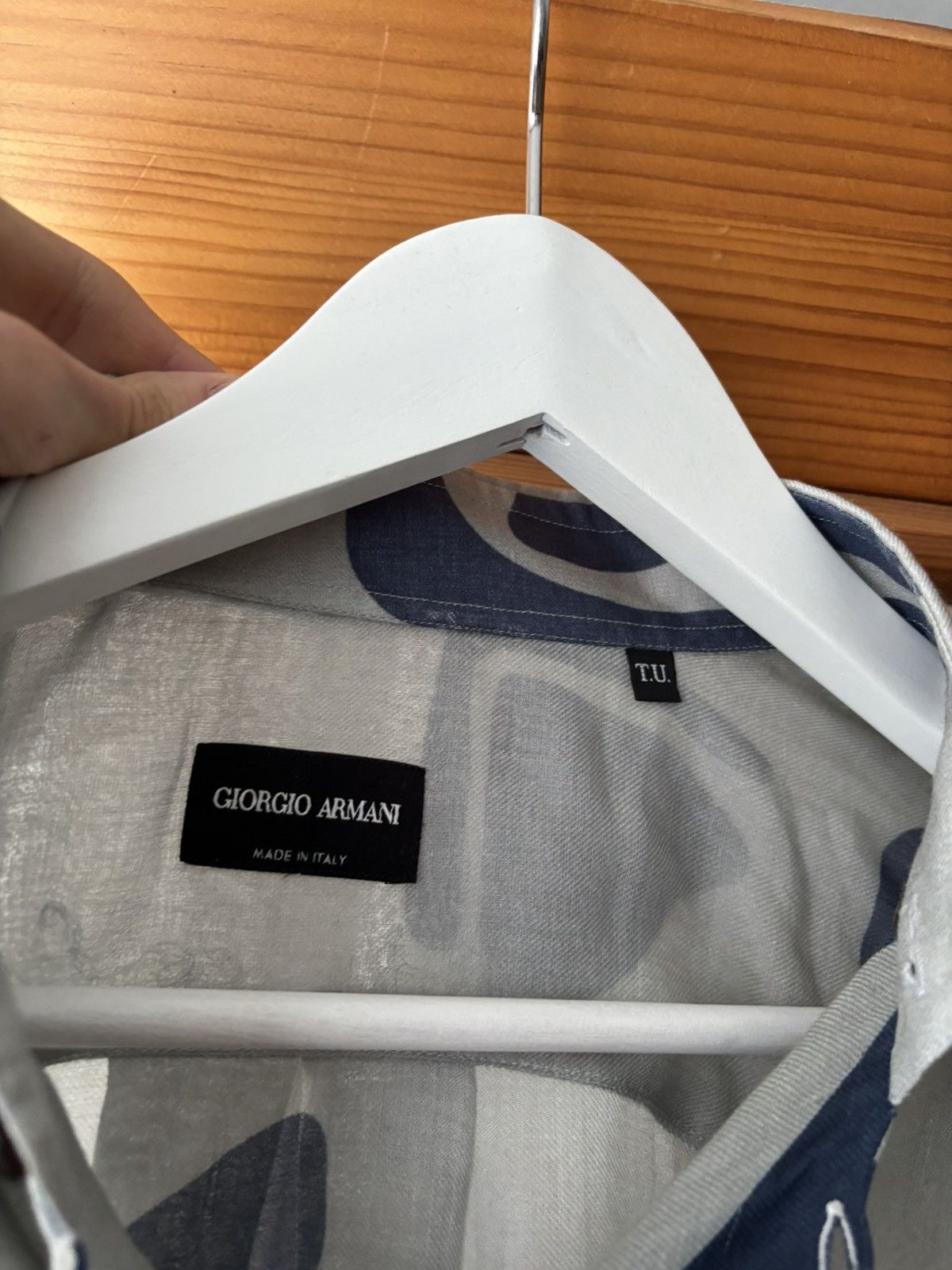 Giorgio Armani Giorgio armani runway avant garde style fashion piece shirt Size US L / EU 52-54 / 3 - 12 Thumbnail