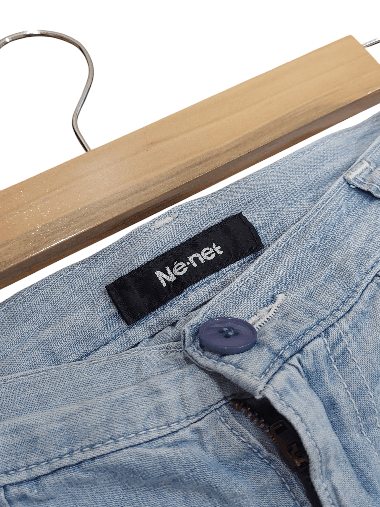 Issey Miyake × Japanese Brand × Ne-Net Ne-net by Issey Miyake Denim Shortpants Size US 32 / EU 48 - 2 Thumbnail