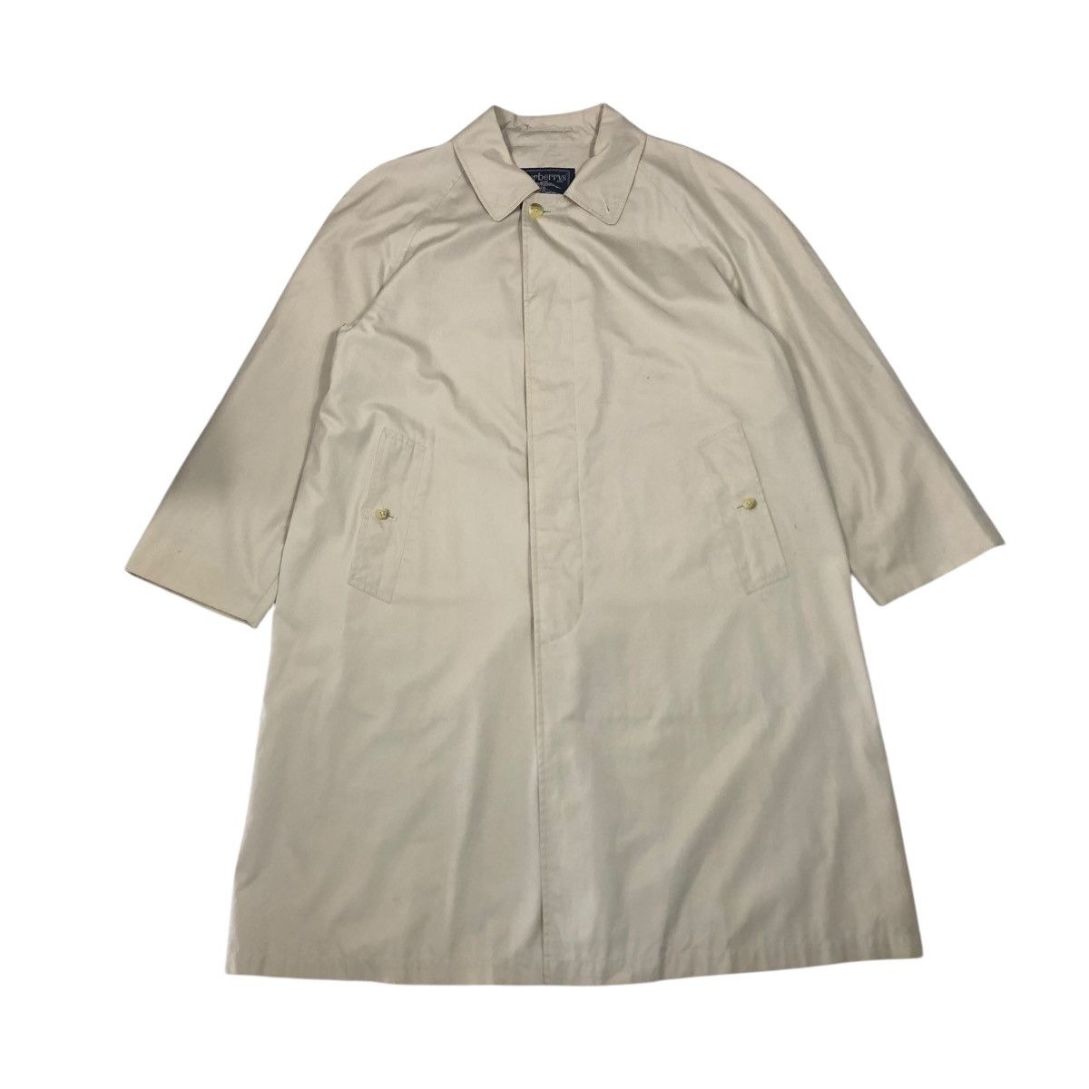 Burberry 🔥VINTAGE LONG JACKET BUTTON BURBERRYS Size US M / EU 48-50 / 2 - 1 Thumbnail